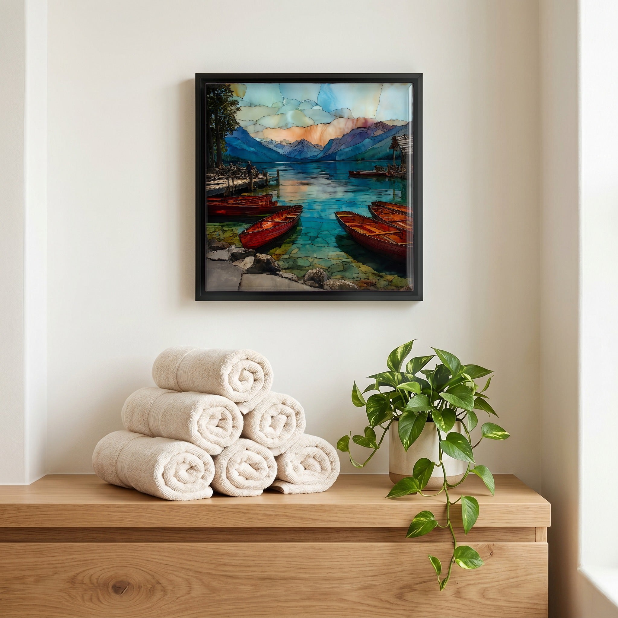 A quiet corner of the bath.