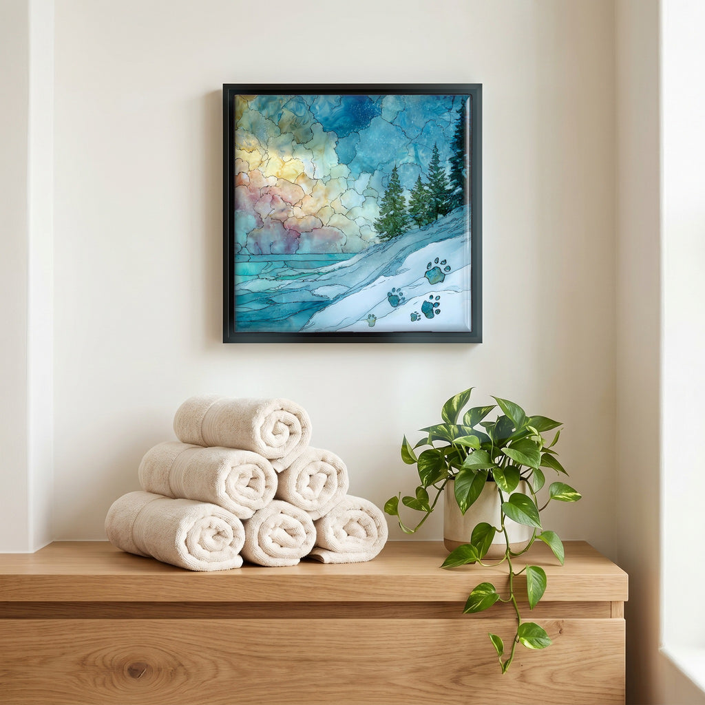 A quiet corner of the bath.
