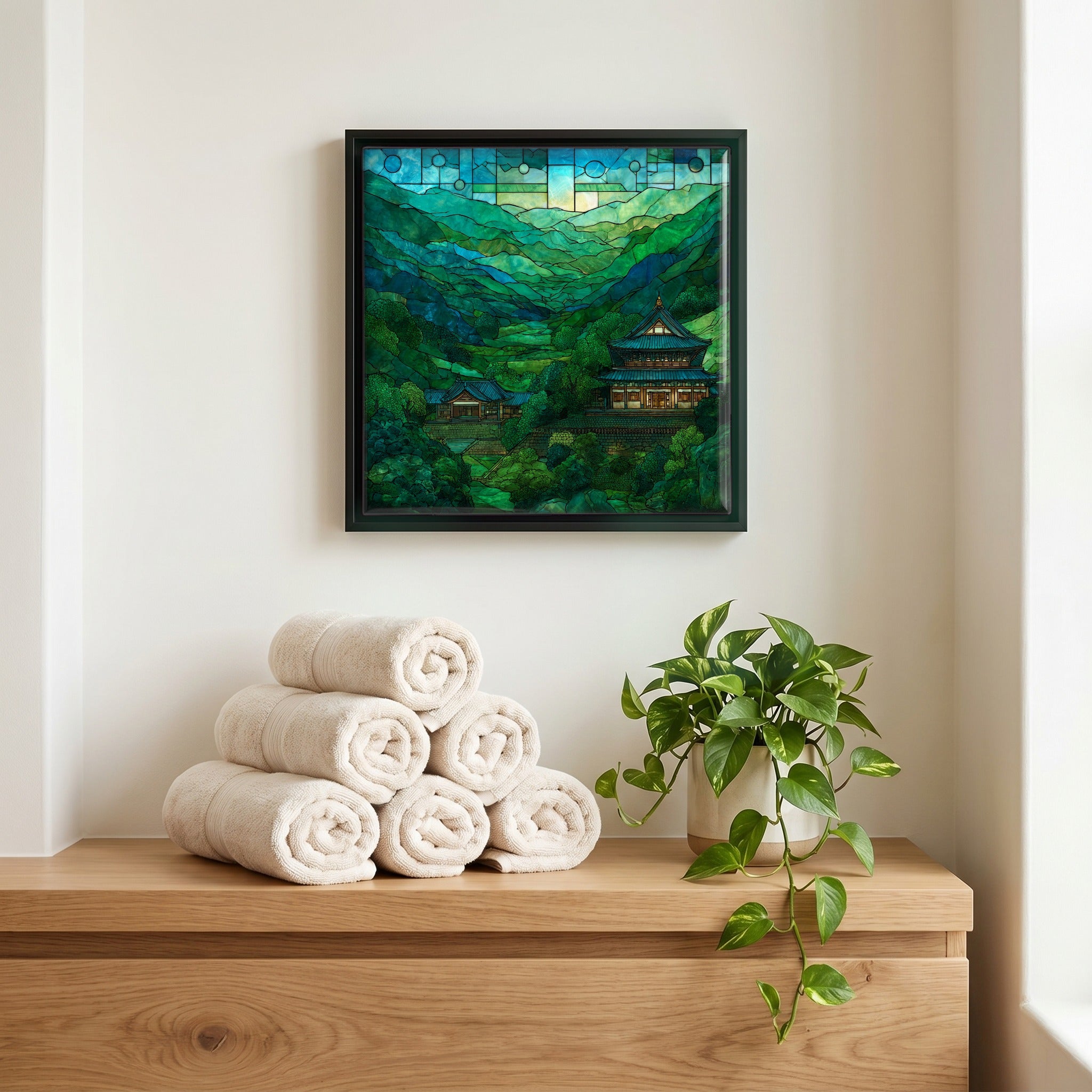 A quiet corner of the bath.
