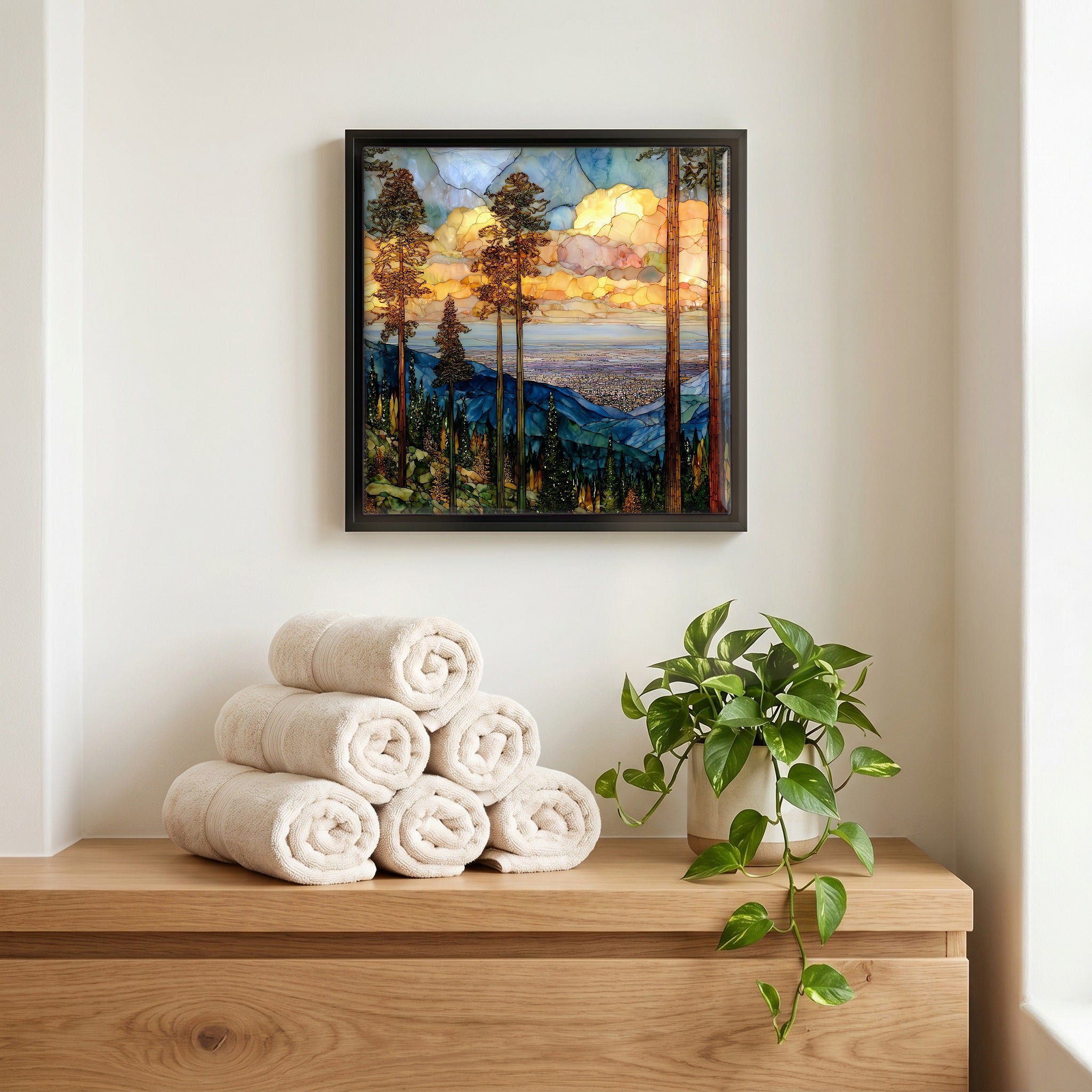 A quiet corner of the bath.
