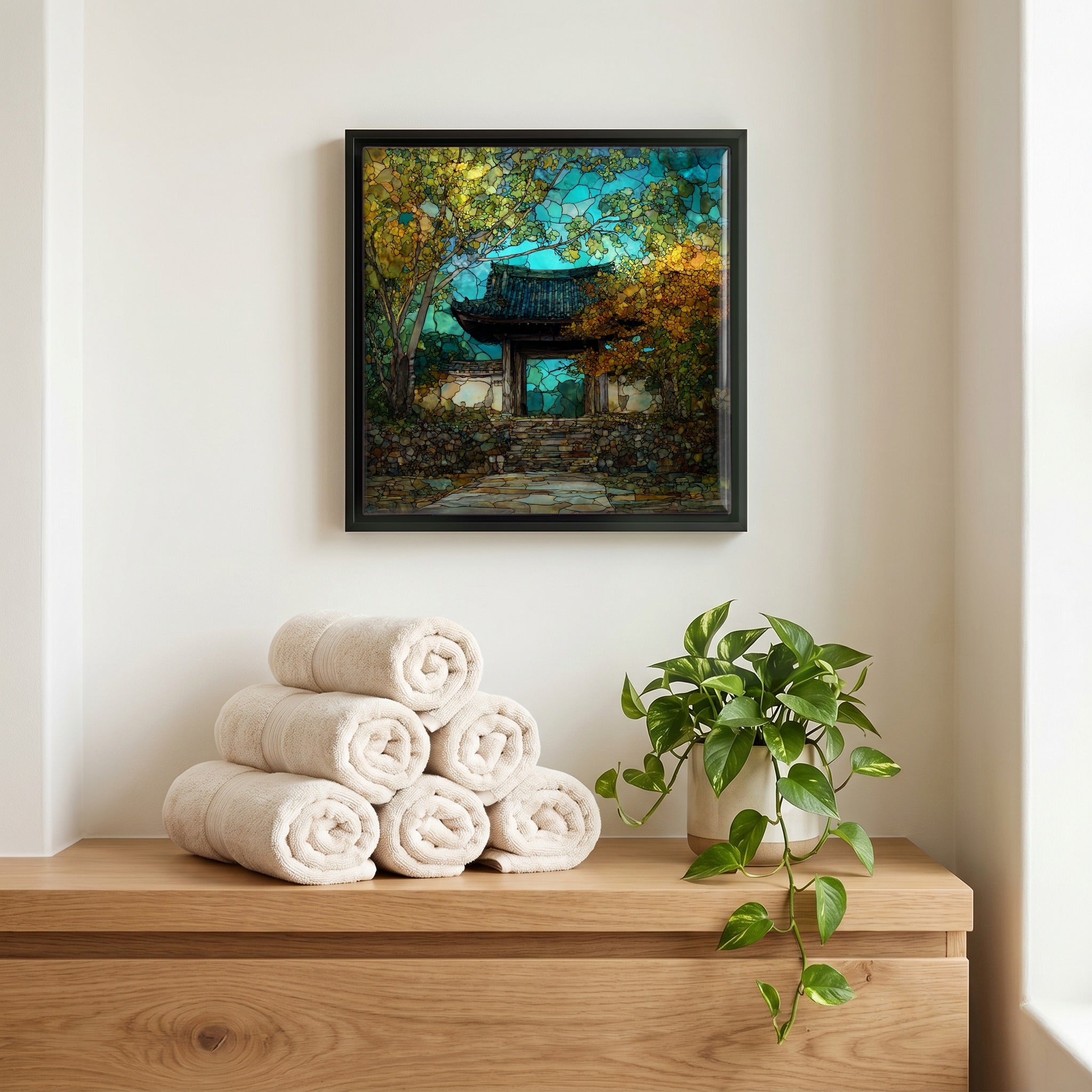 A quiet corner of the bath.