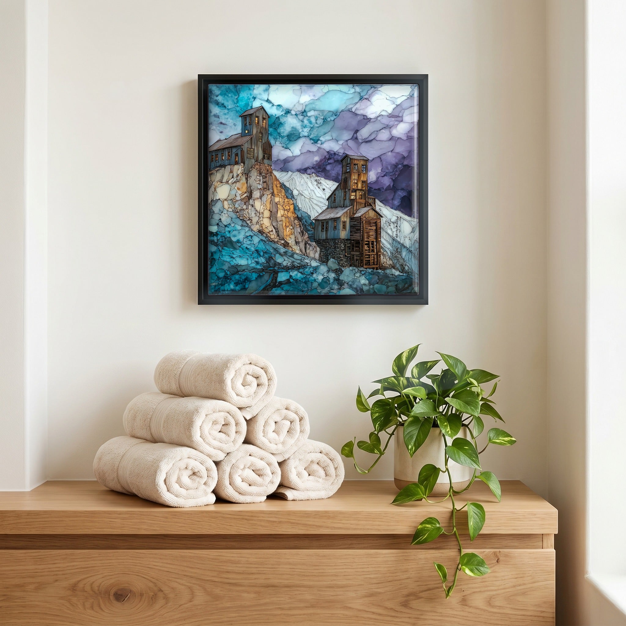 A quiet corner of the bath.