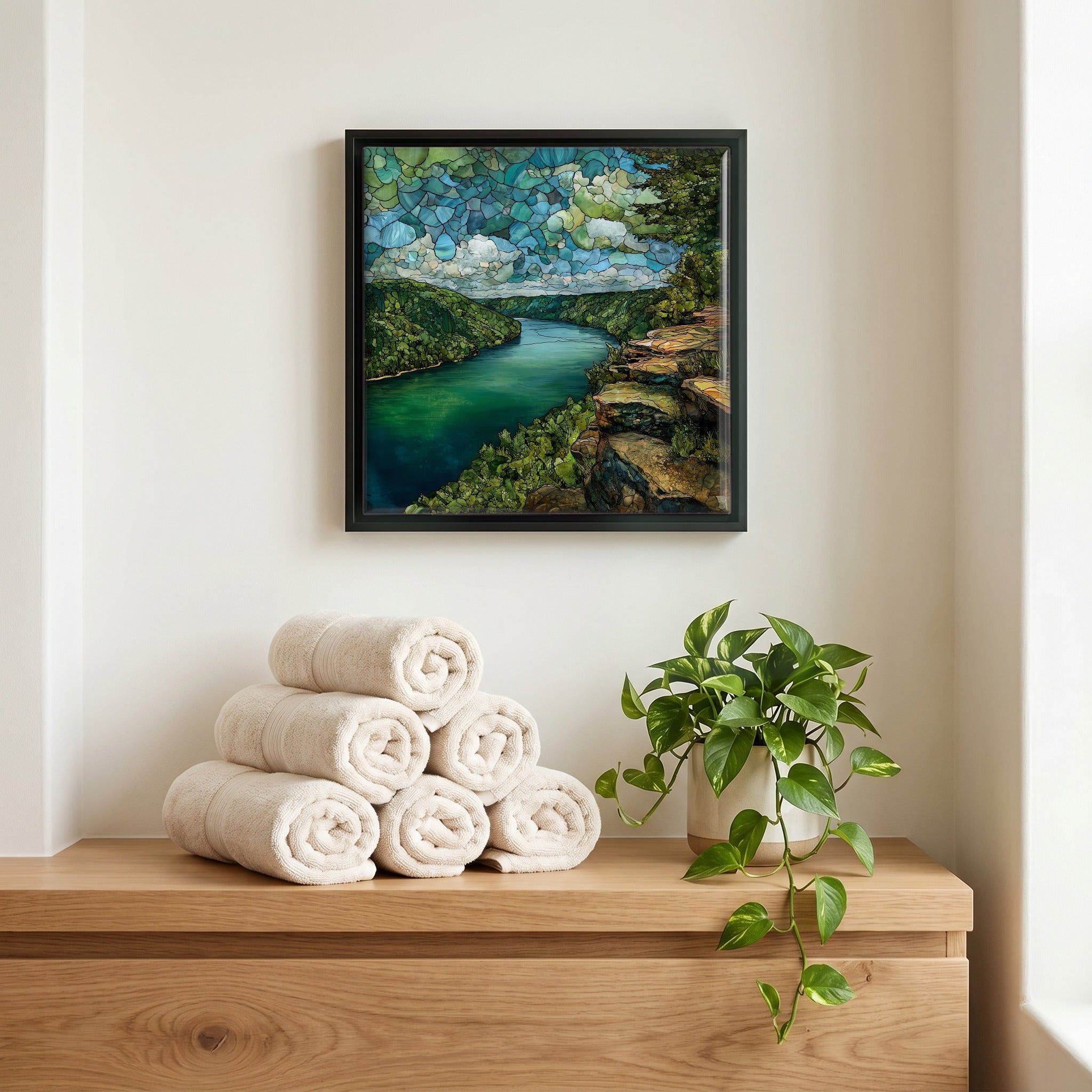 A quiet corner of the bath.