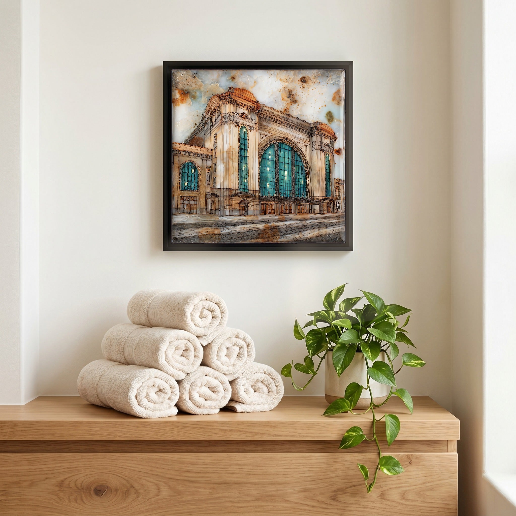 A quiet corner of the bath.