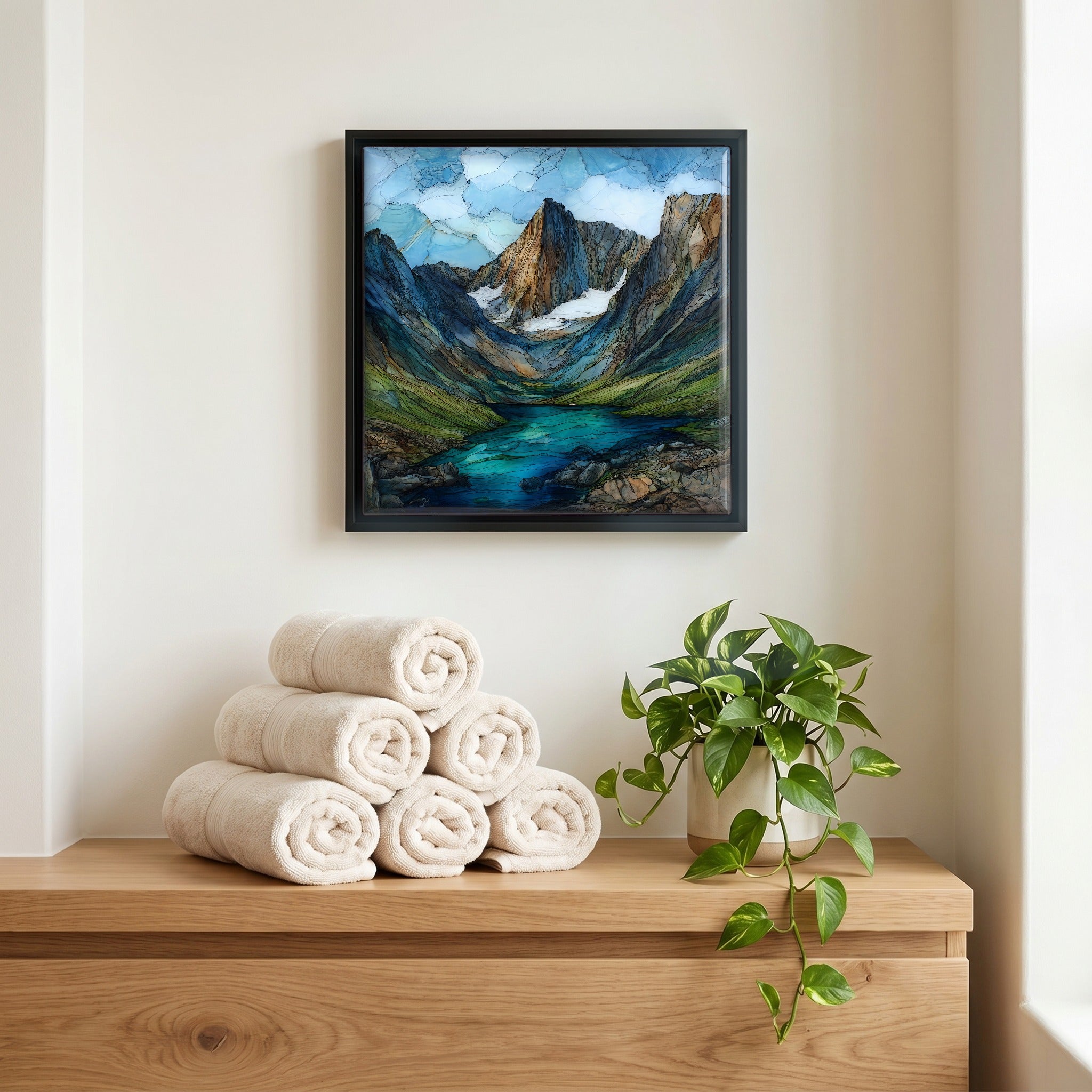 A quiet corner of the bath.