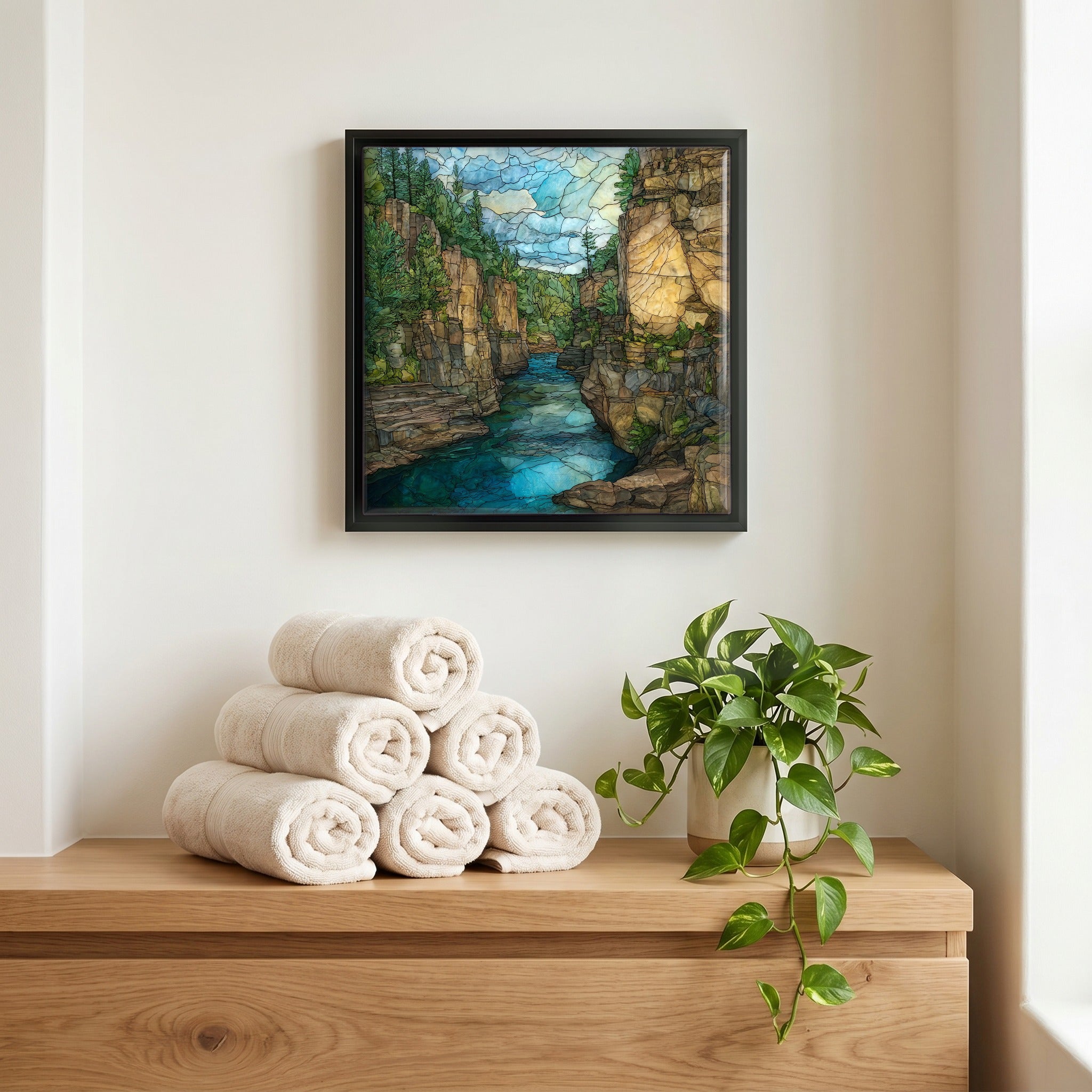A quiet corner of the bath.