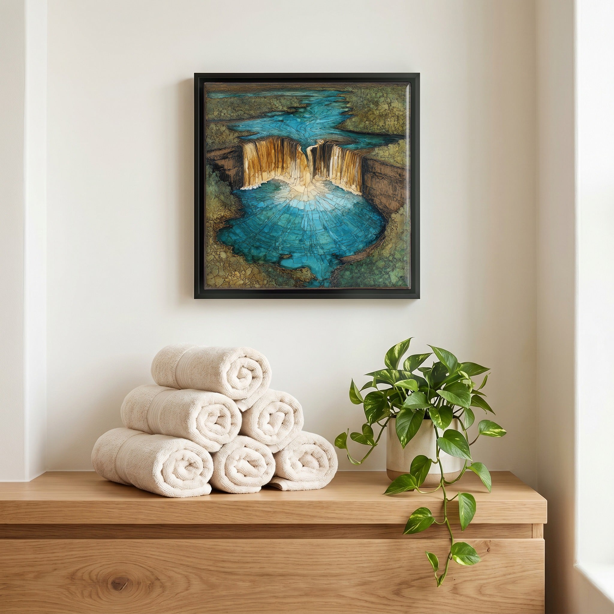 A quiet corner of the bath.