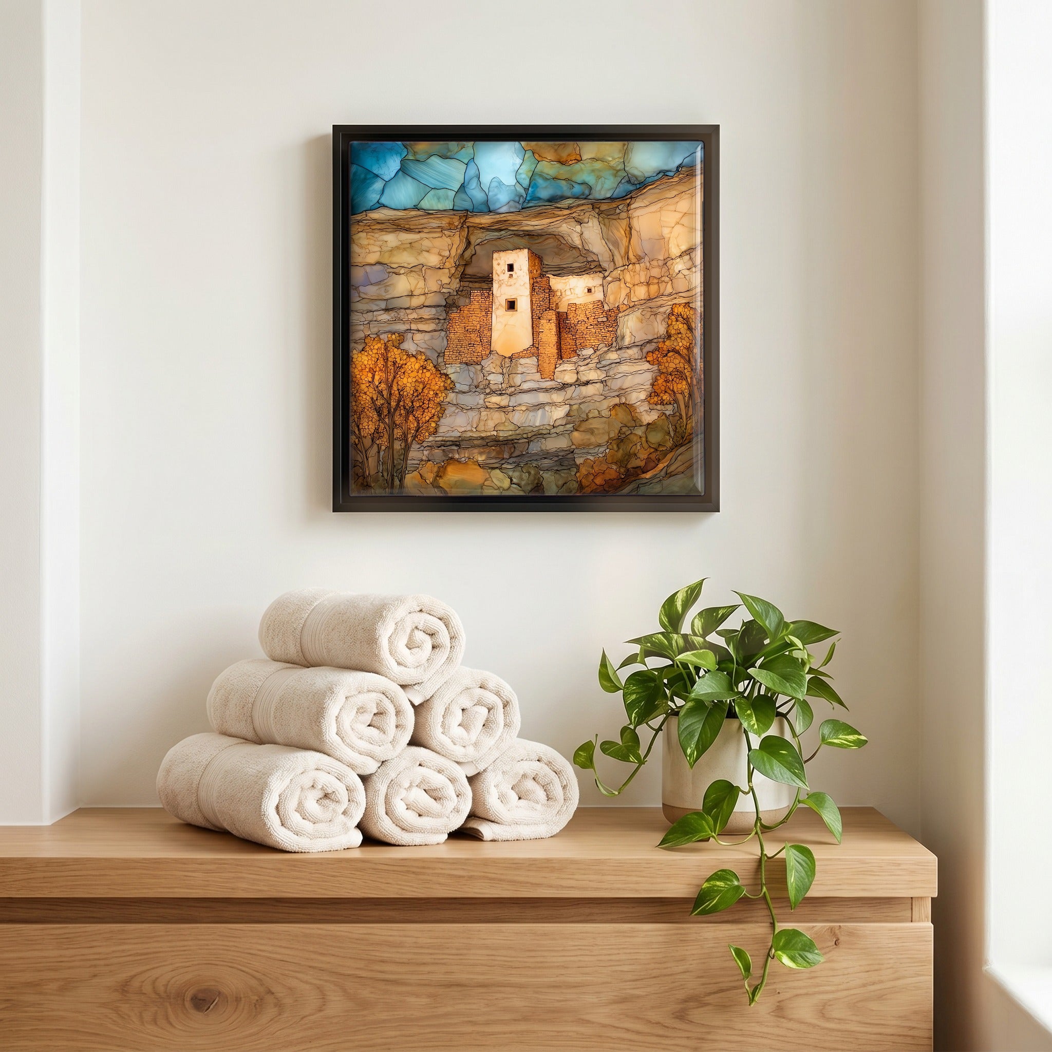 A quiet corner of the bath.