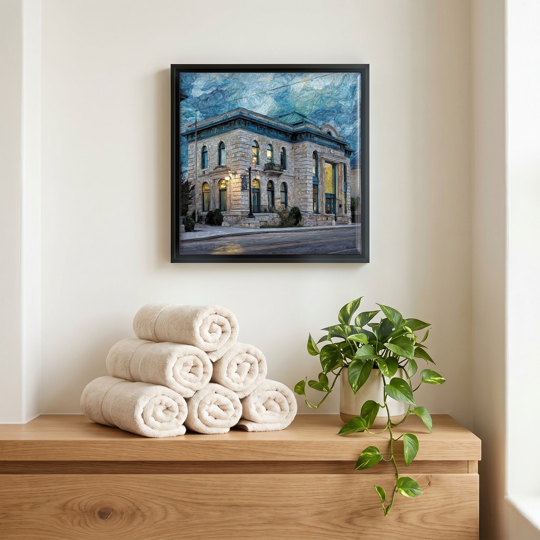 A quiet corner of the bath.