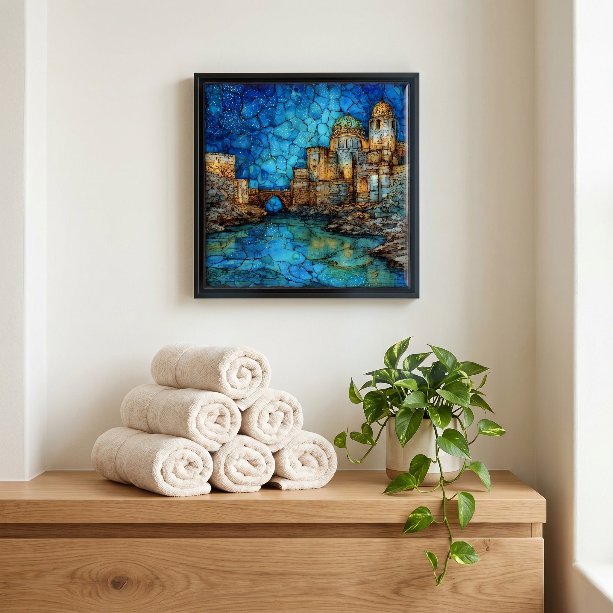 A quiet corner of the bath.