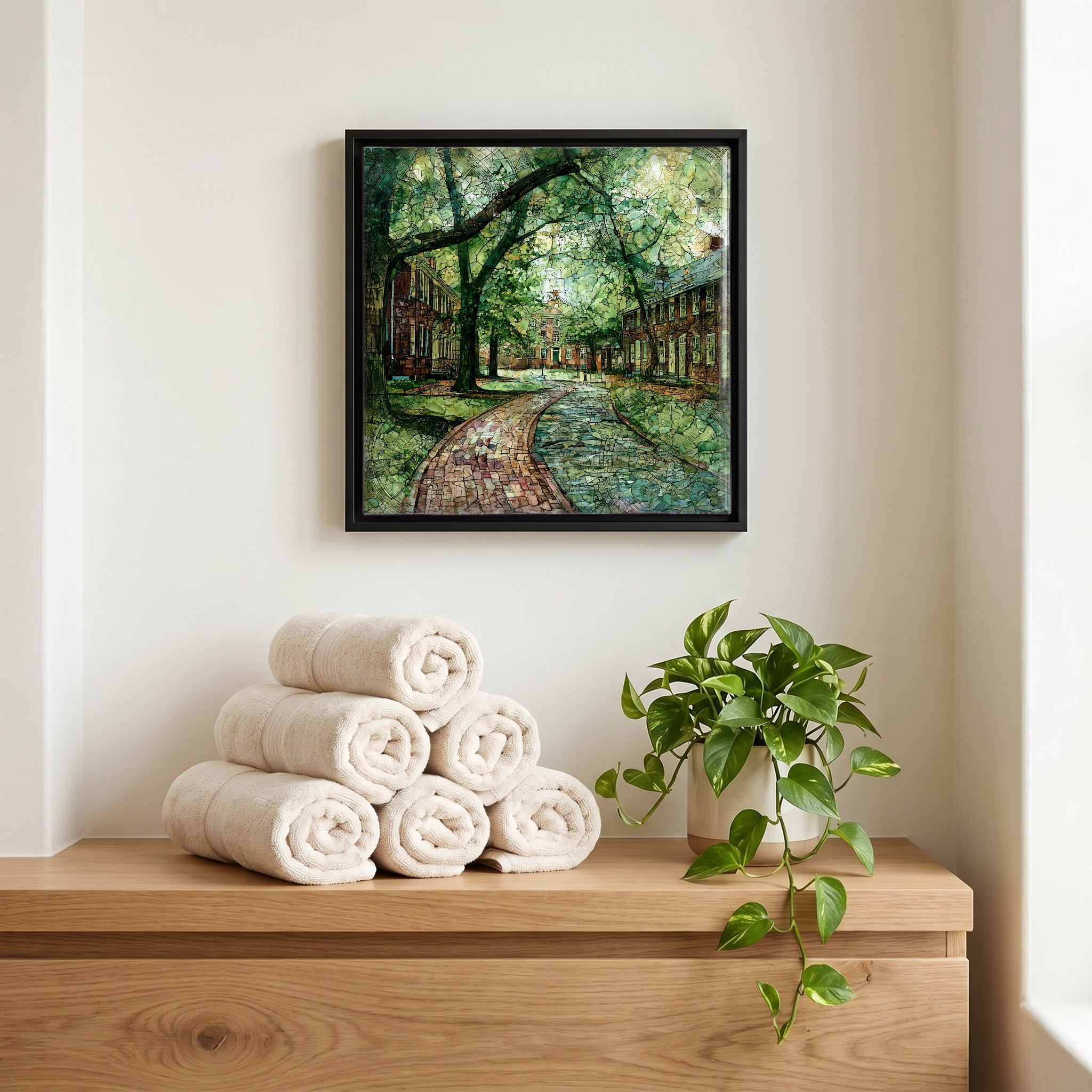 A quiet corner of the bath.