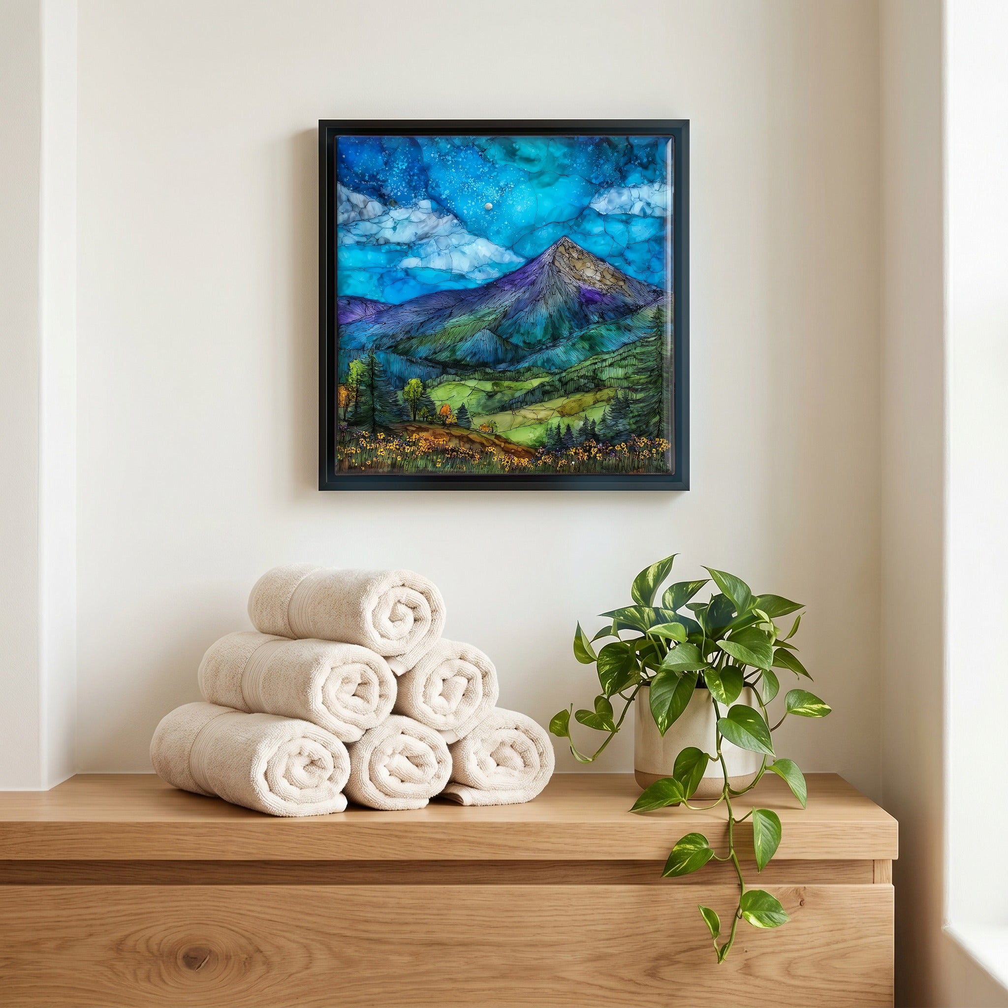 A quiet corner of the bath.