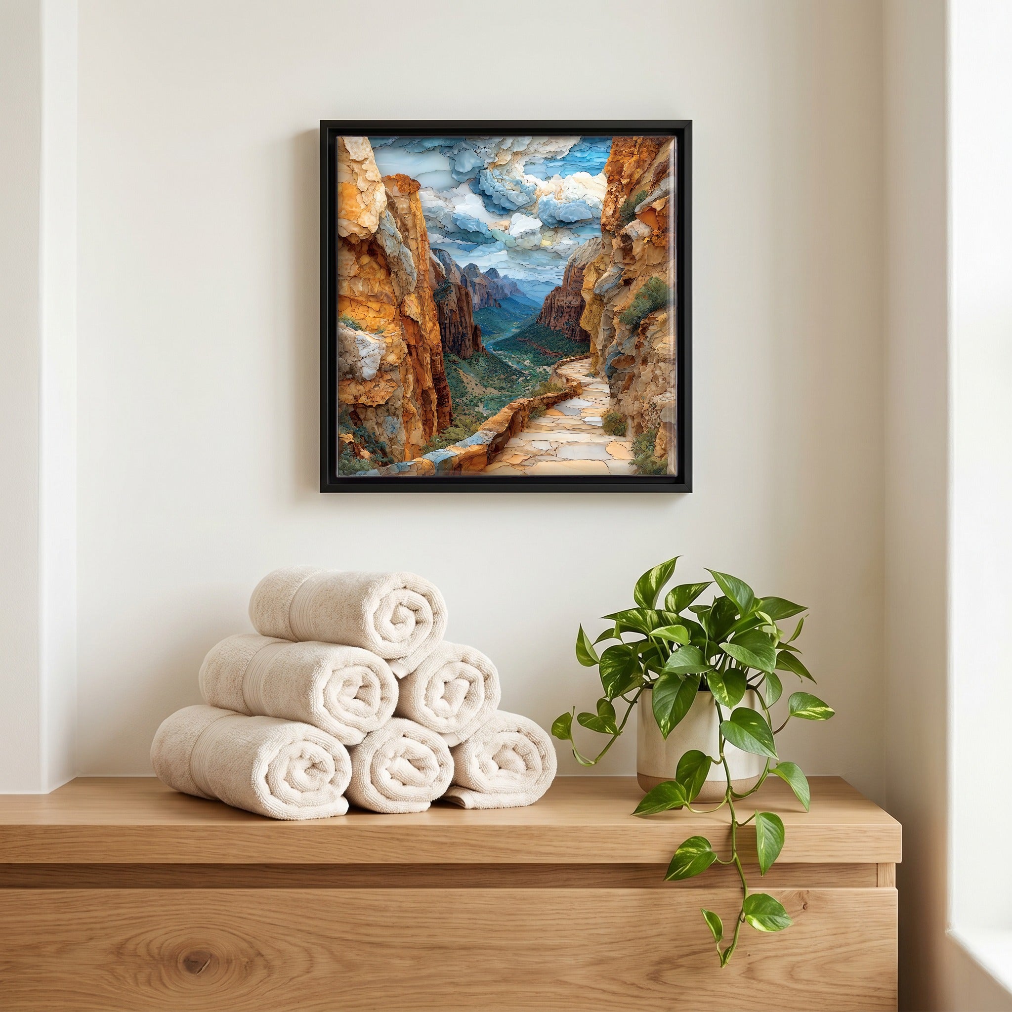 A quiet corner of the bath.