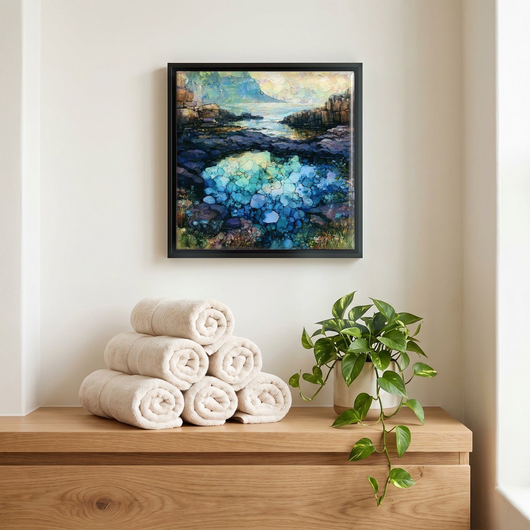 A quiet corner of the bath.