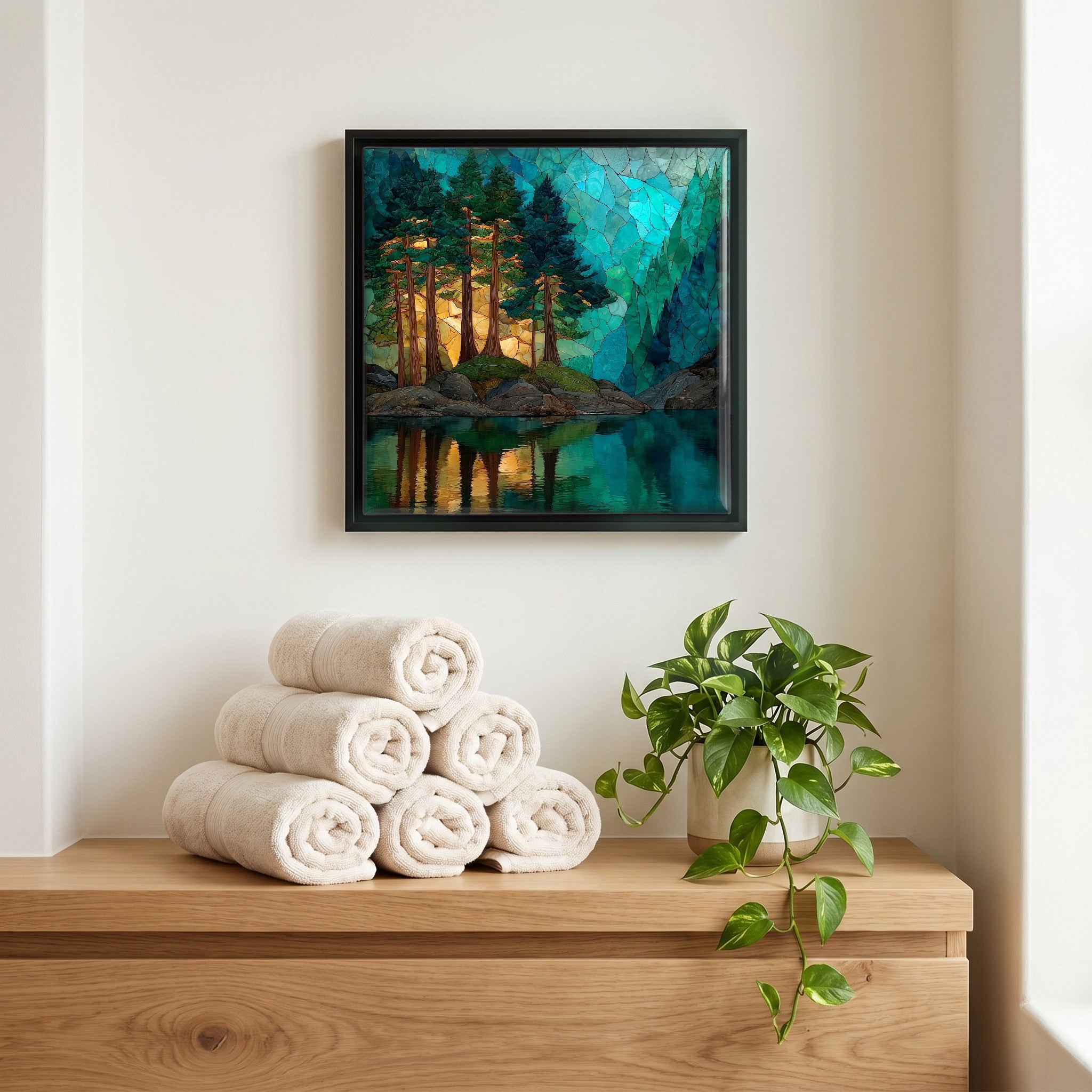 A quiet corner of the bath.
