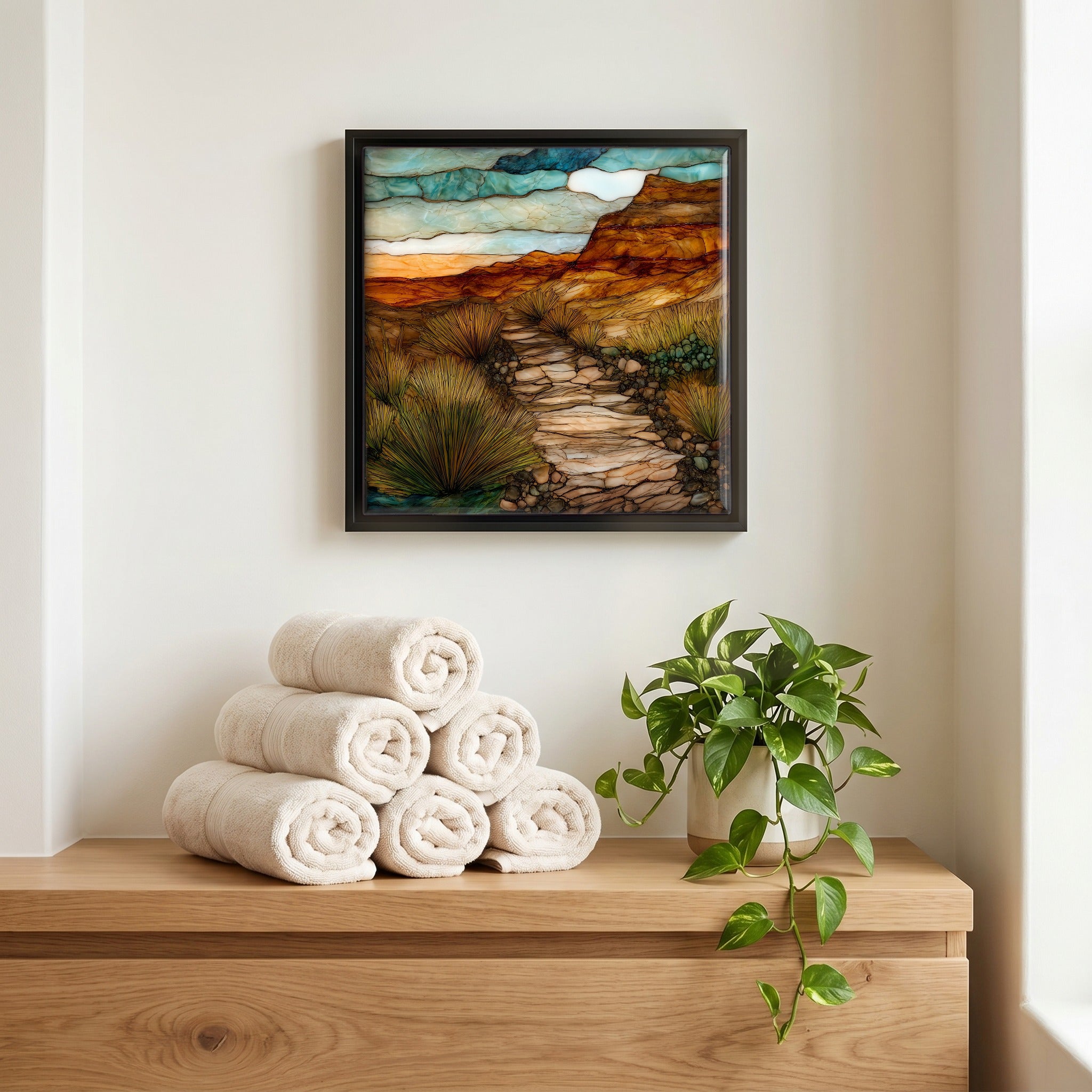 A quiet corner of the bath.