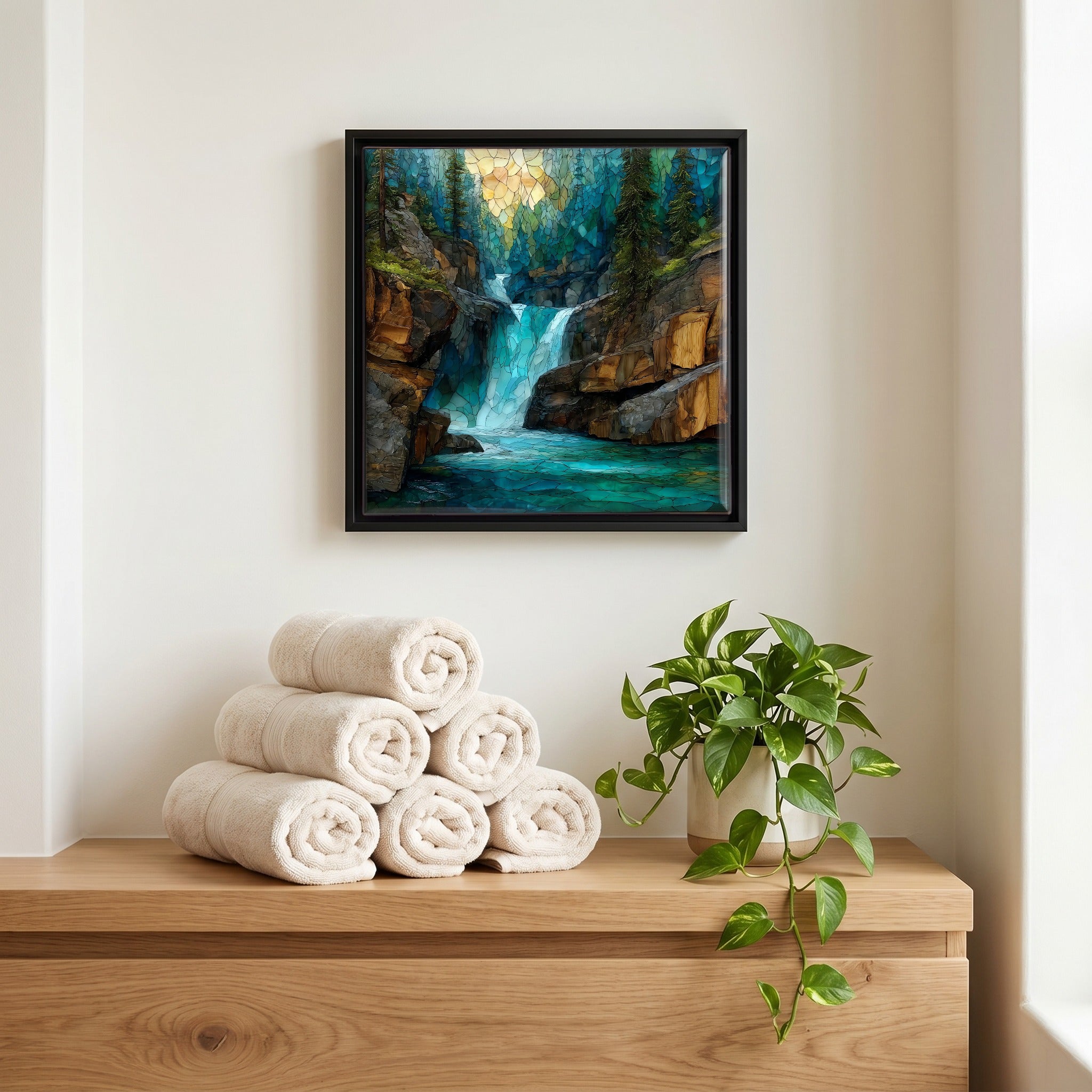 A quiet corner of the bath.