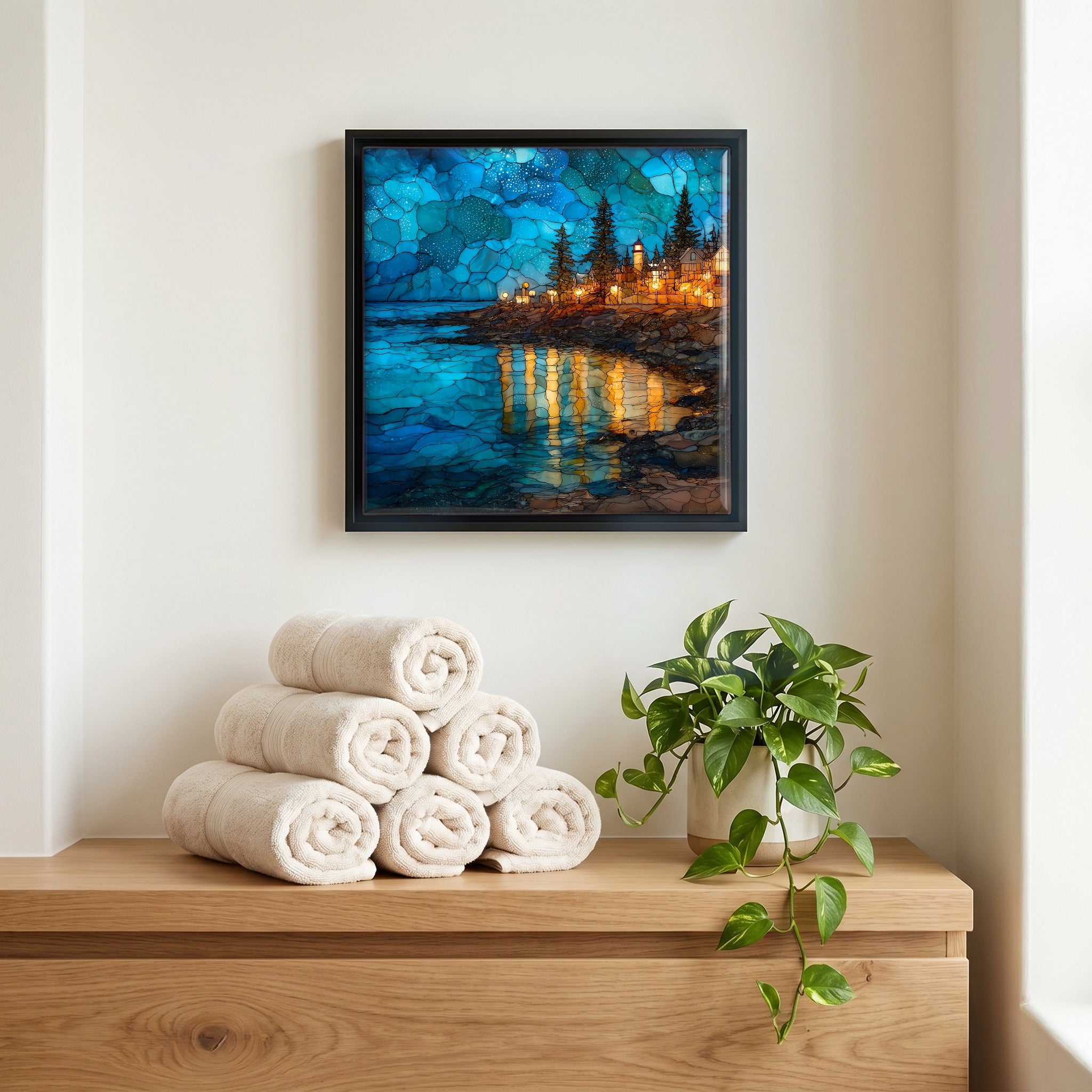 A quiet corner of the bath.