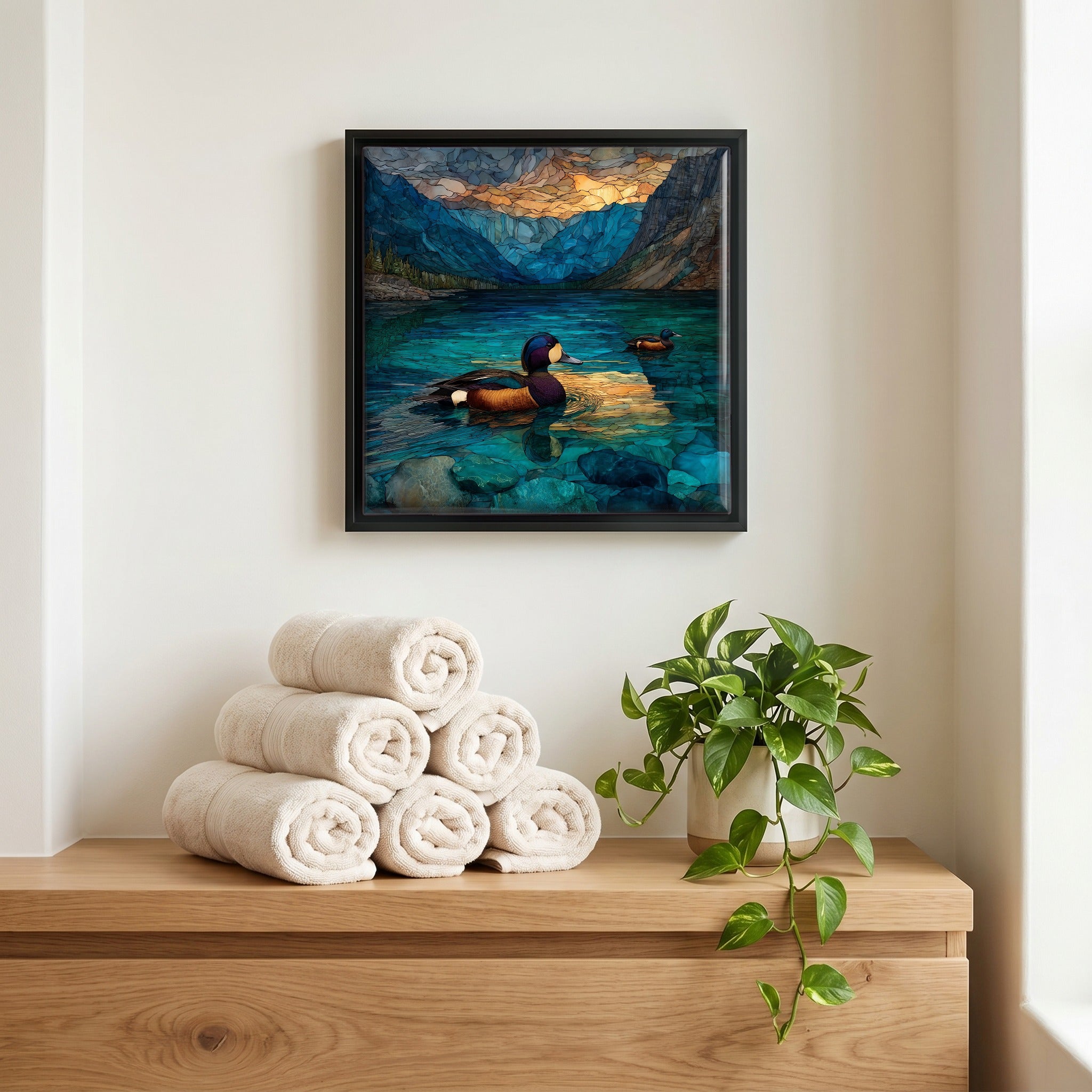 A quiet corner of the bath.