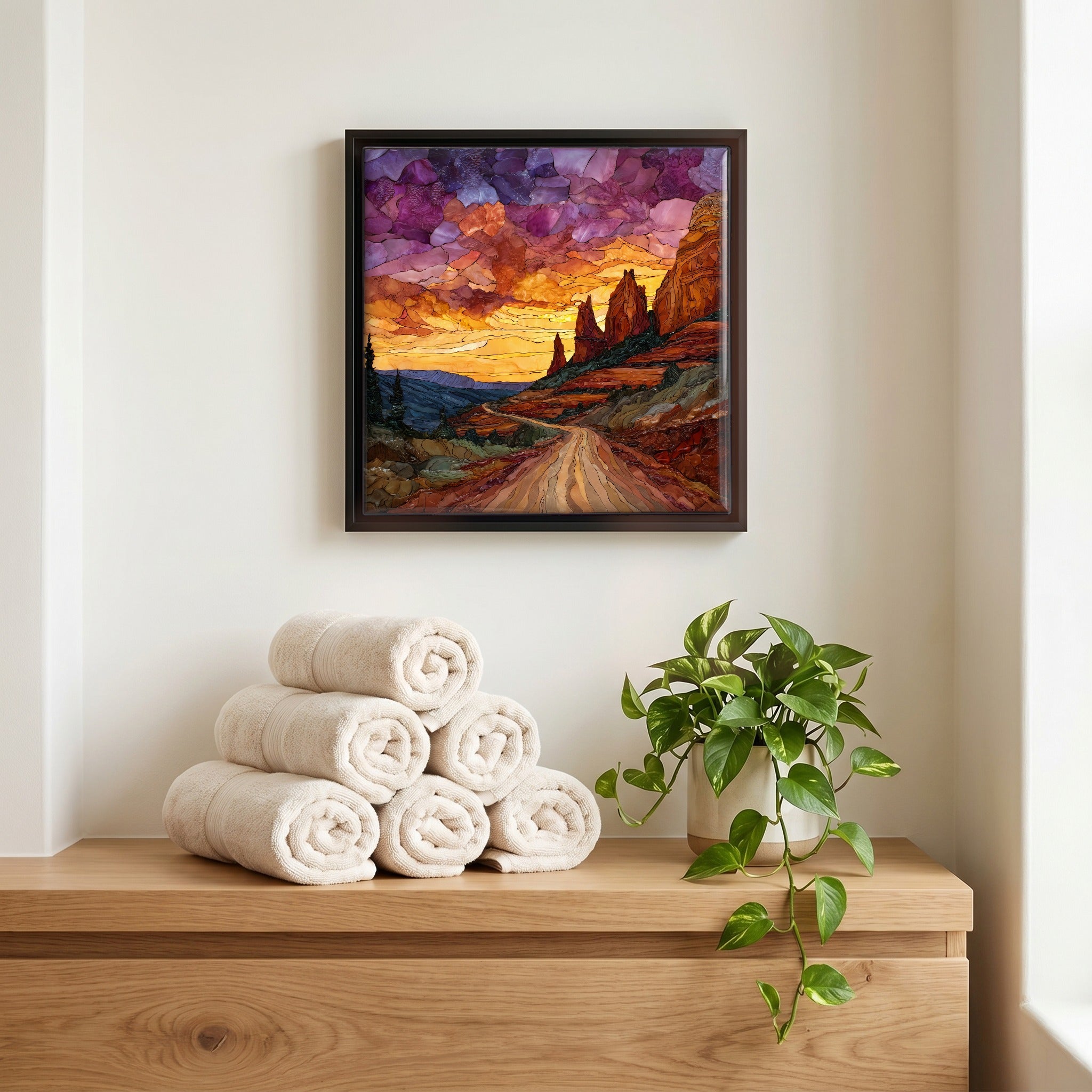 A quiet corner of the bath.