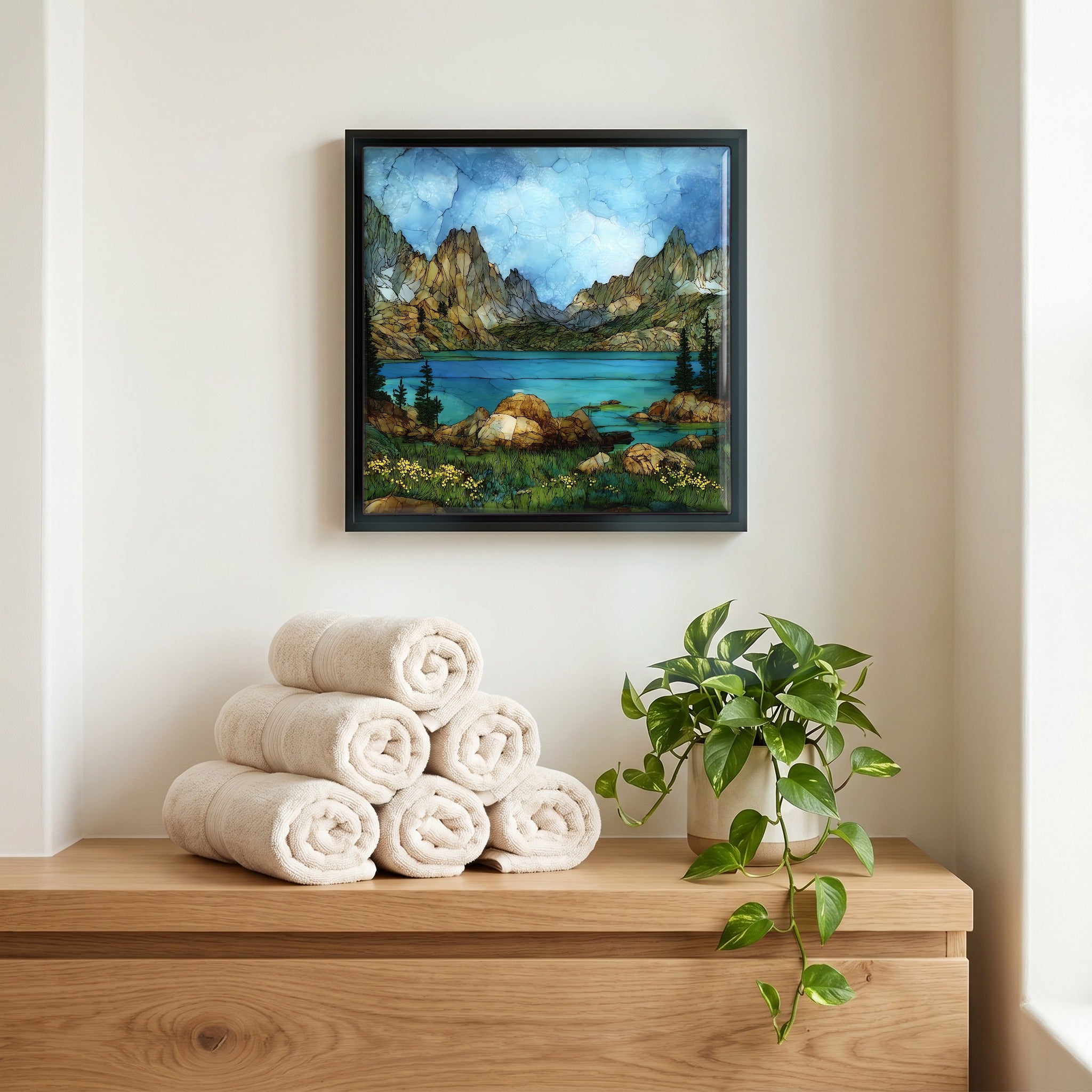 A quiet corner of the bath.
