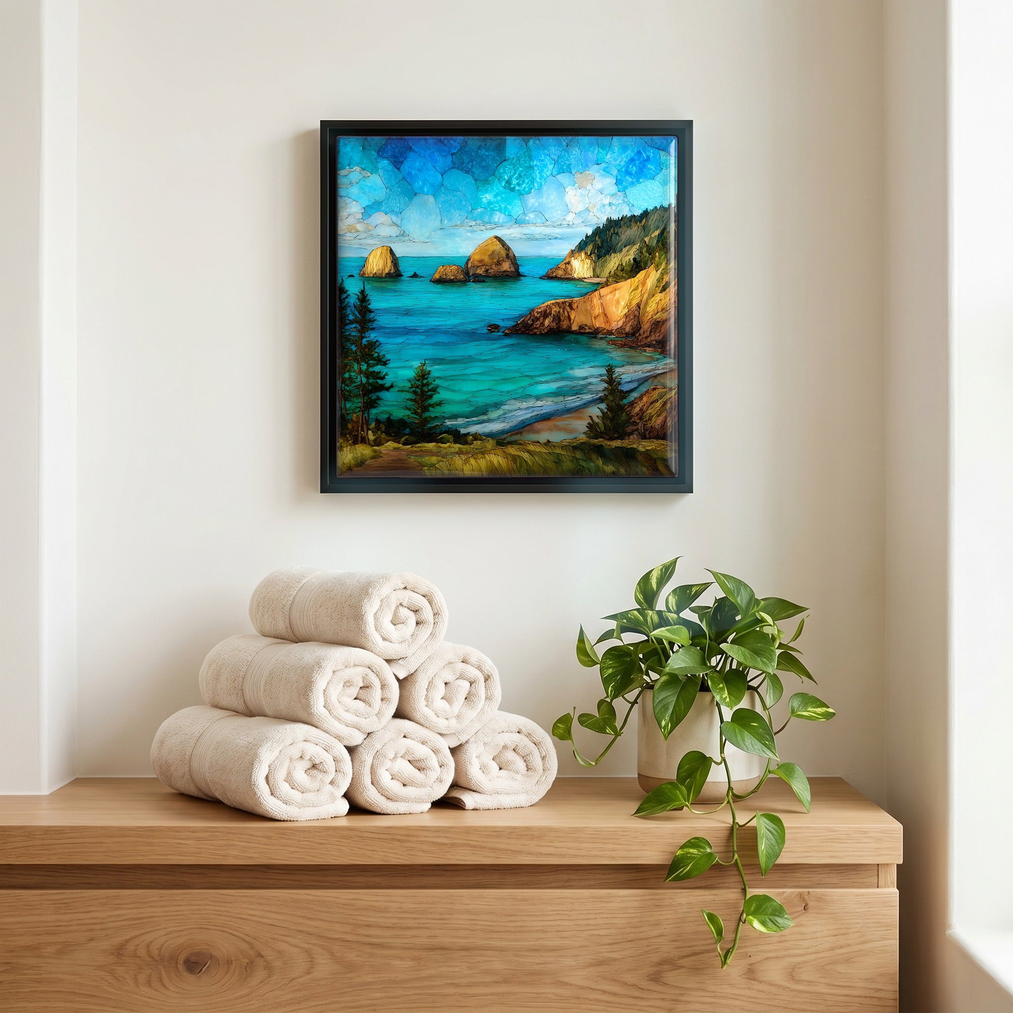A quiet corner of the bath.
