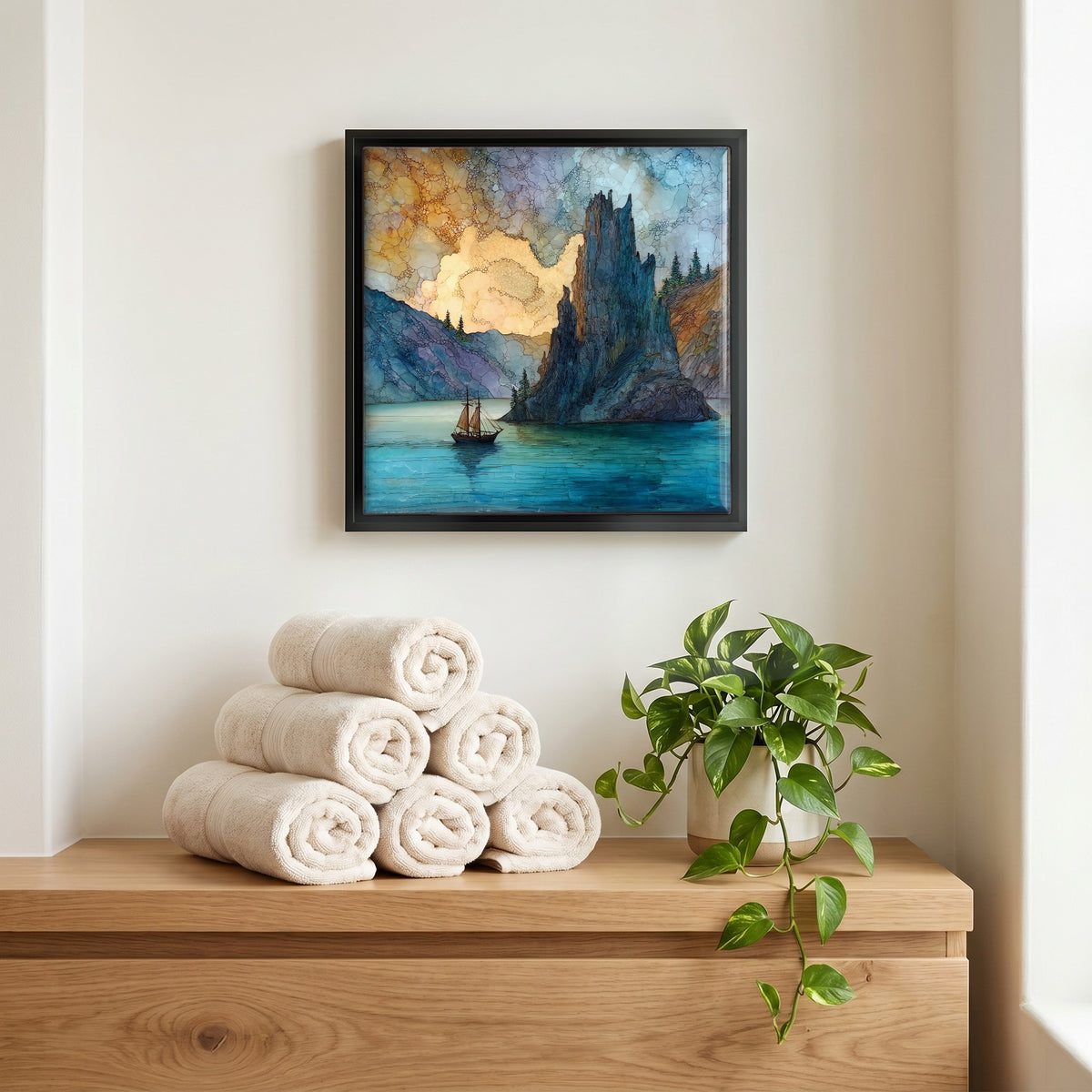 A quiet corner of the bath.