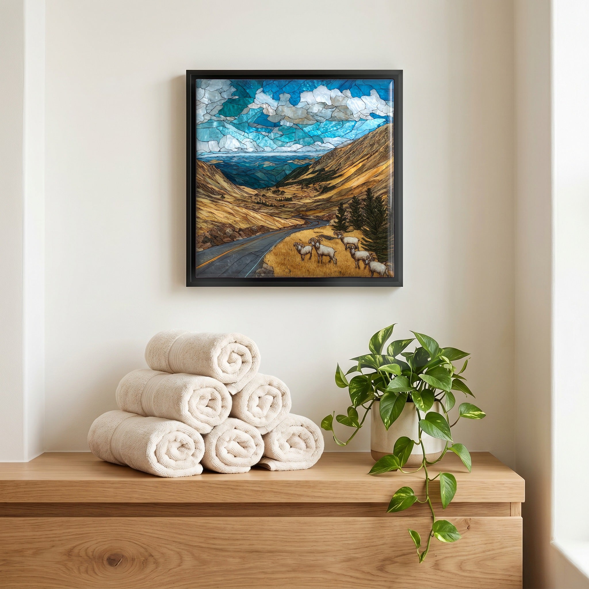 A quiet corner of the bath.