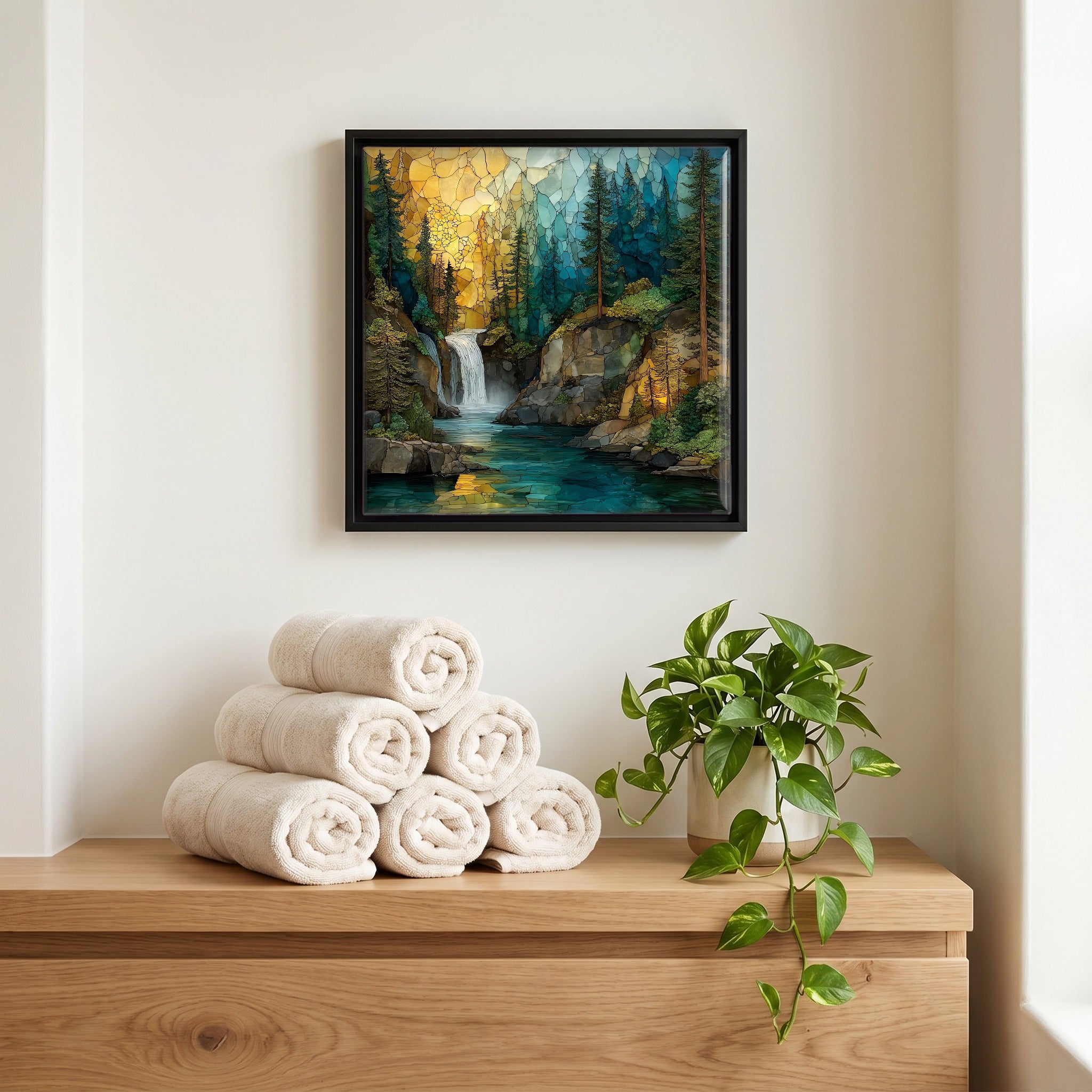A quiet corner of the bath.