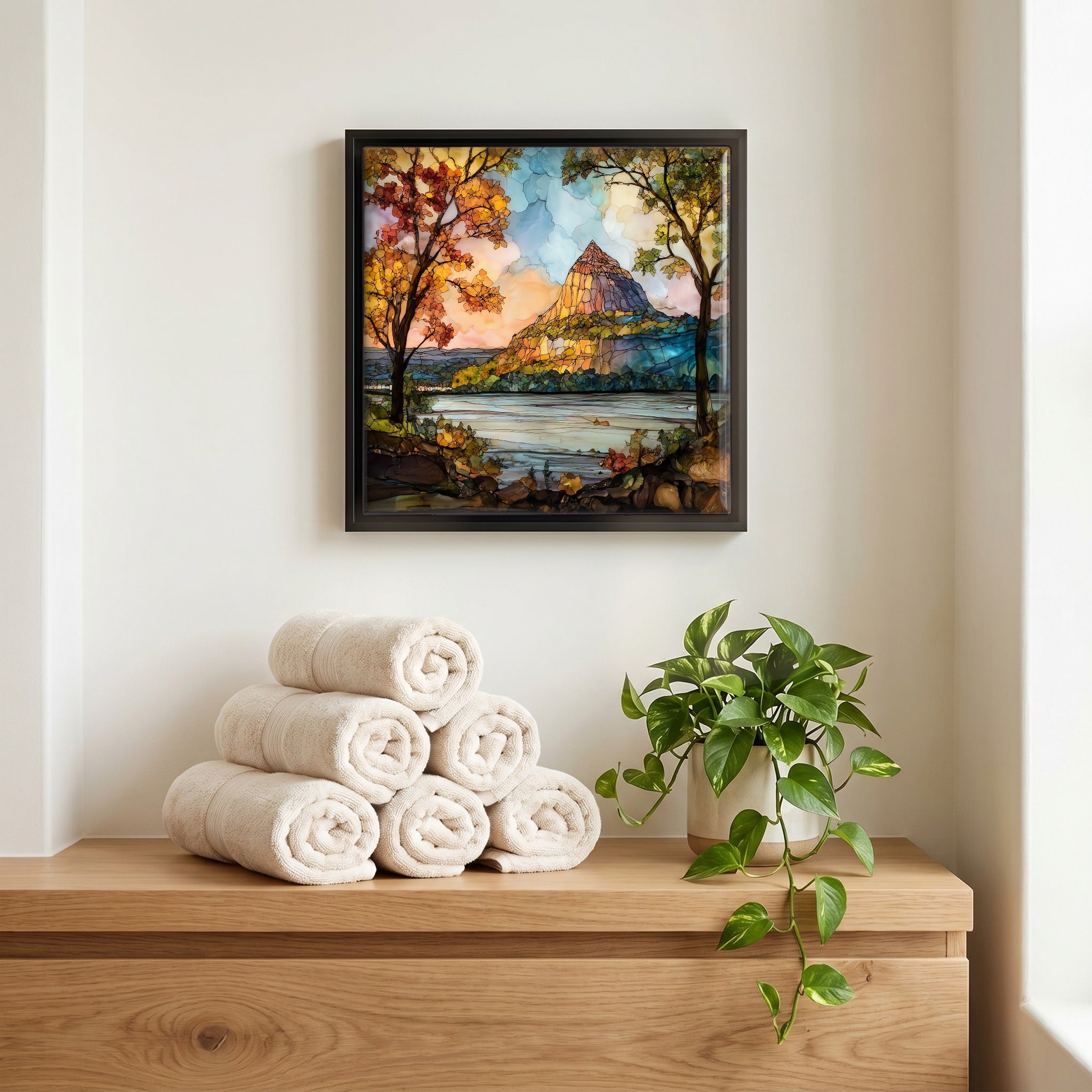 A quiet corner of the bath.