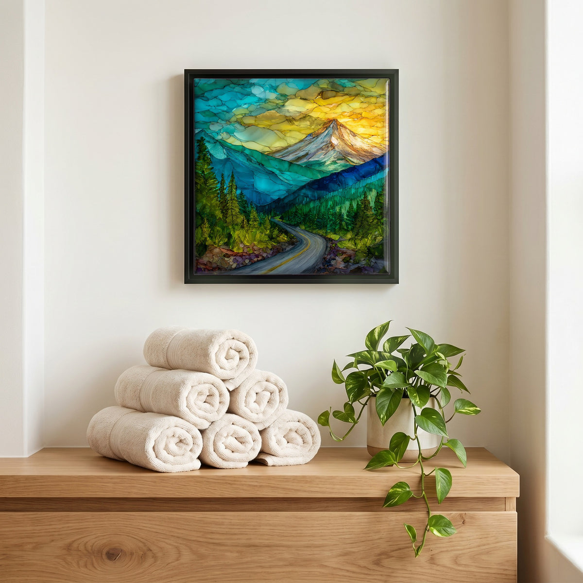A quiet corner of the bath.
