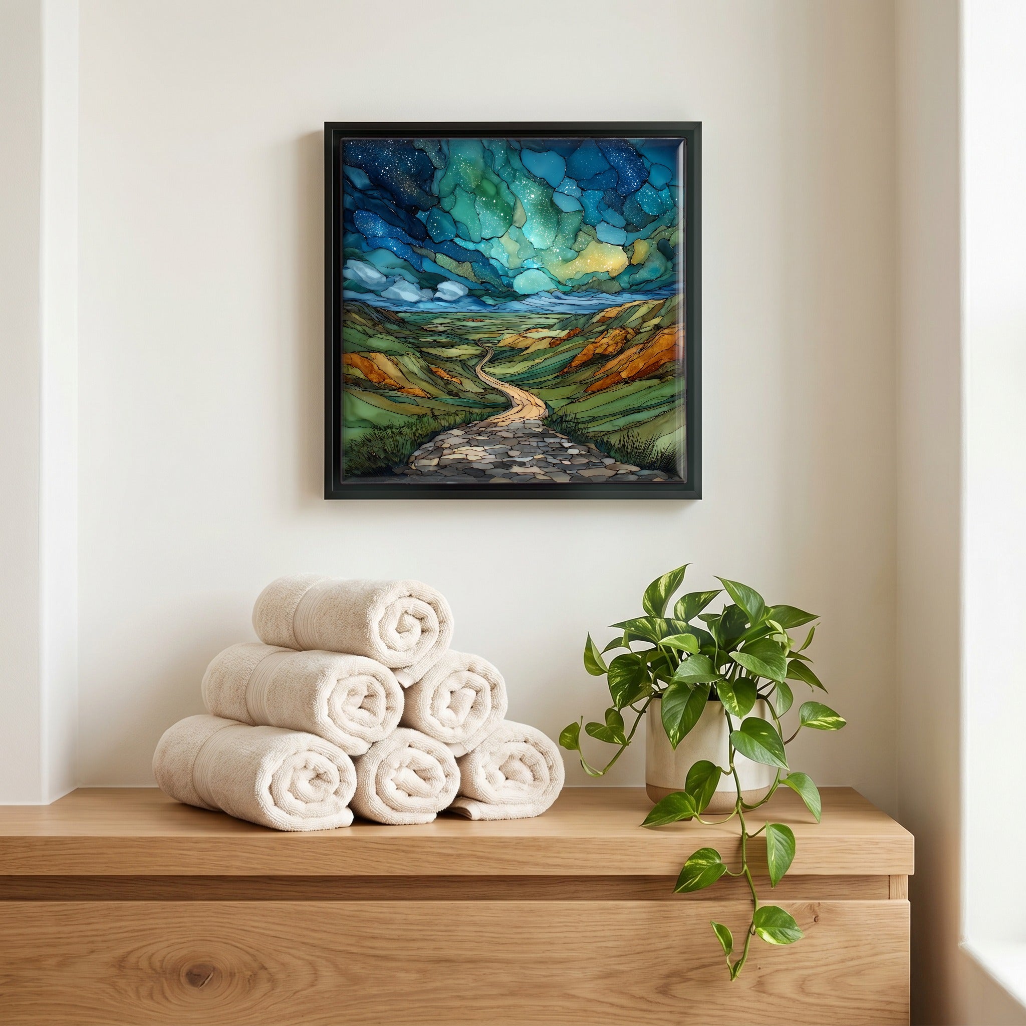 A quiet corner of the bath.