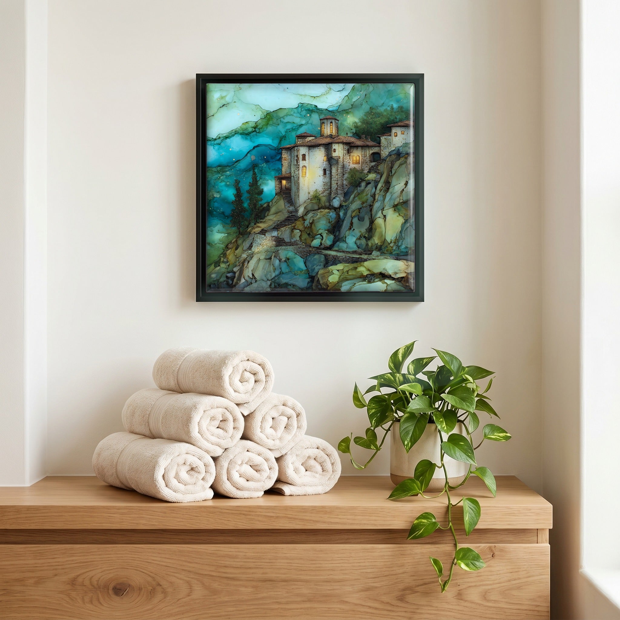 A quiet corner of the bath.