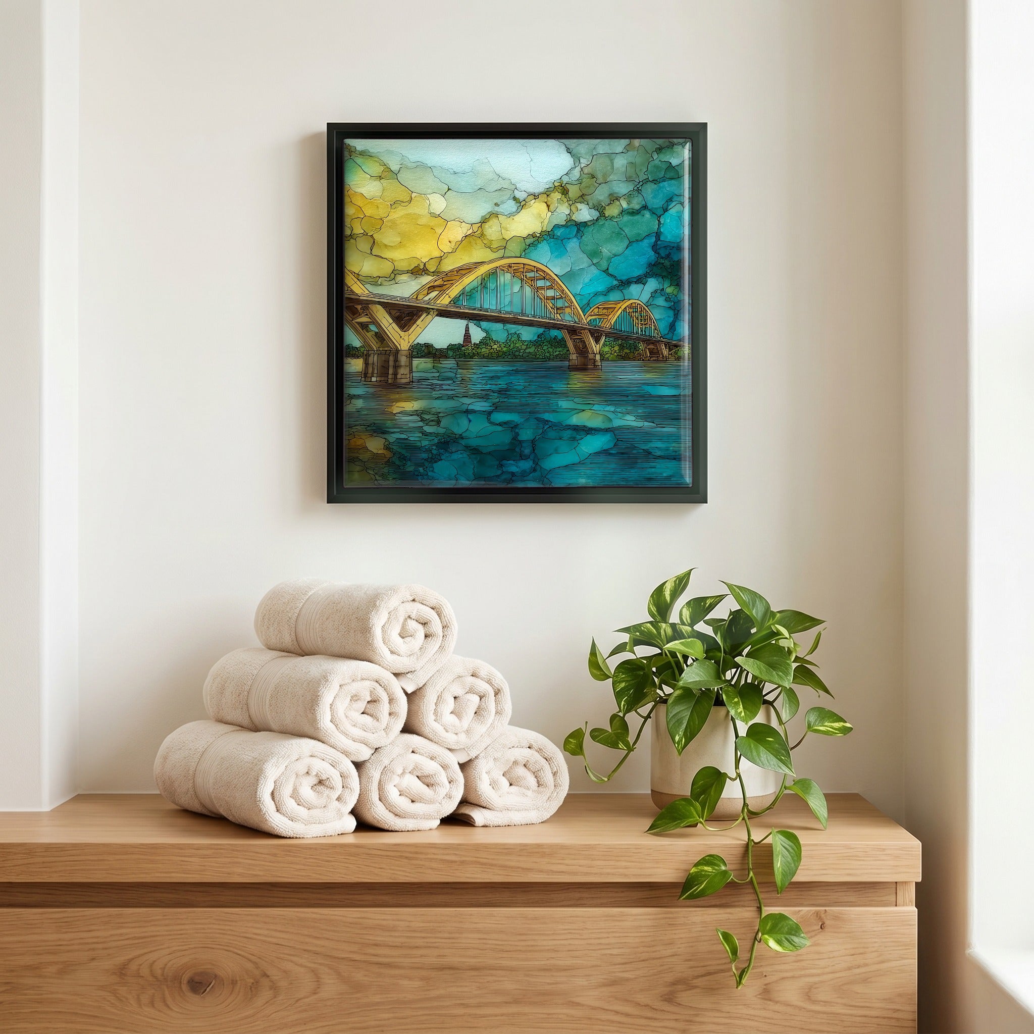 A quiet corner of the bath.