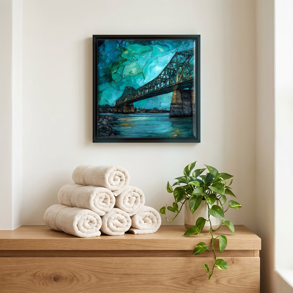 A quiet corner of the bath.