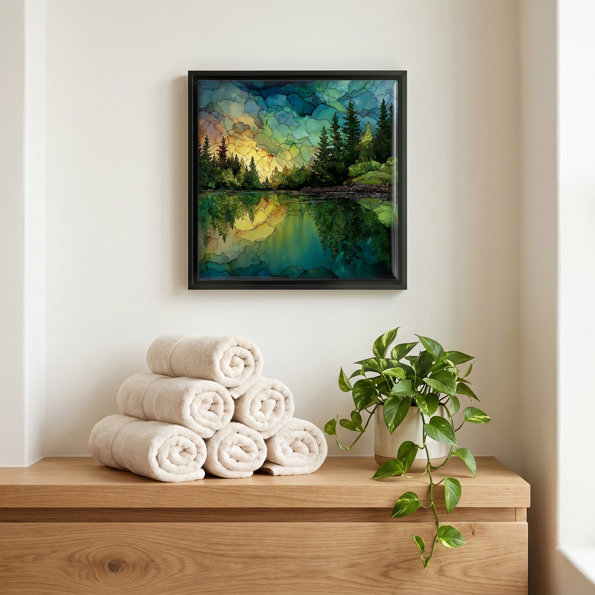 A quiet corner of the bath.