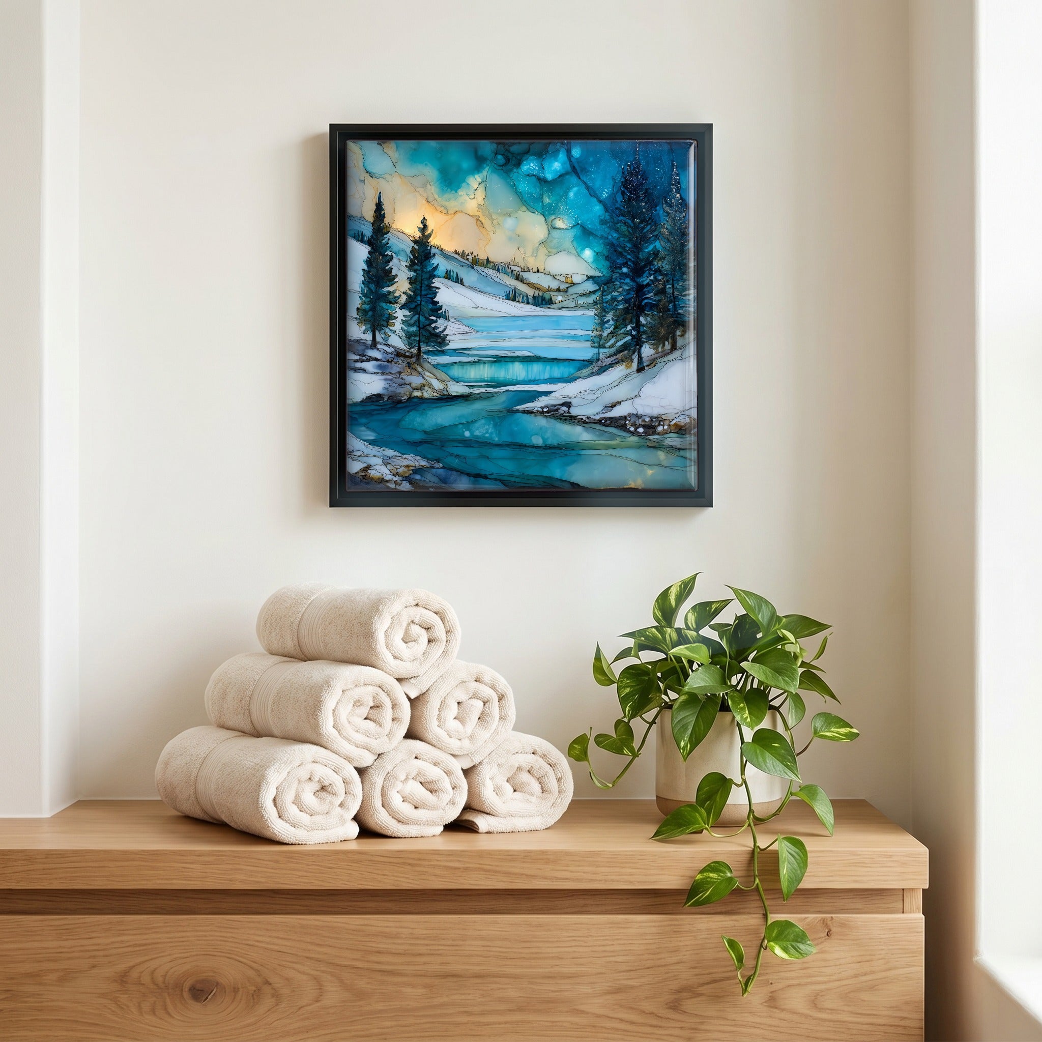 A quiet corner of the bath.