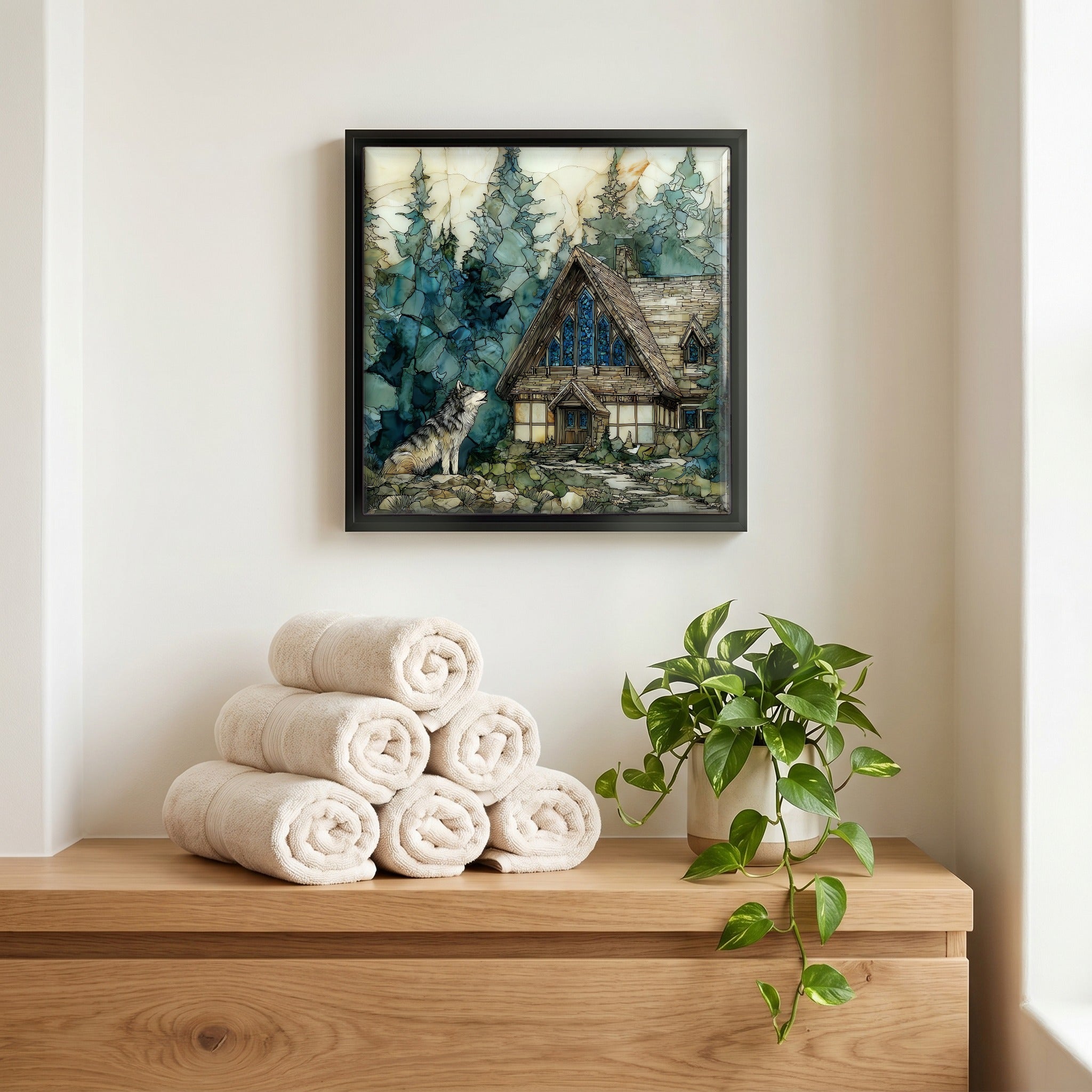 A quiet corner of the bath.