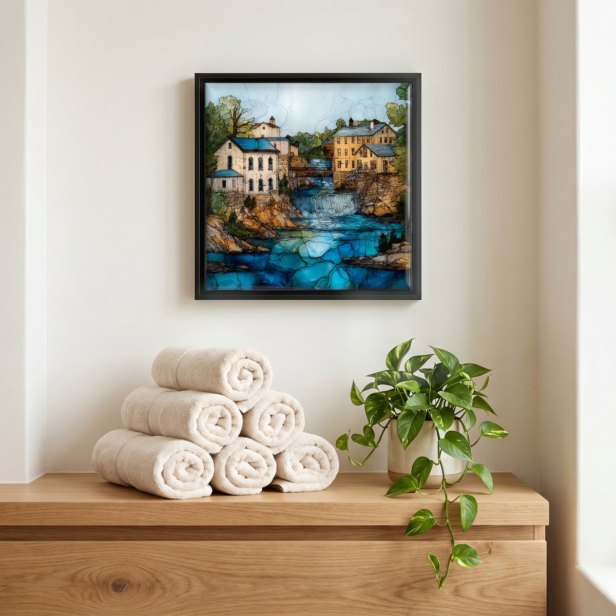 A quiet corner of the bath.