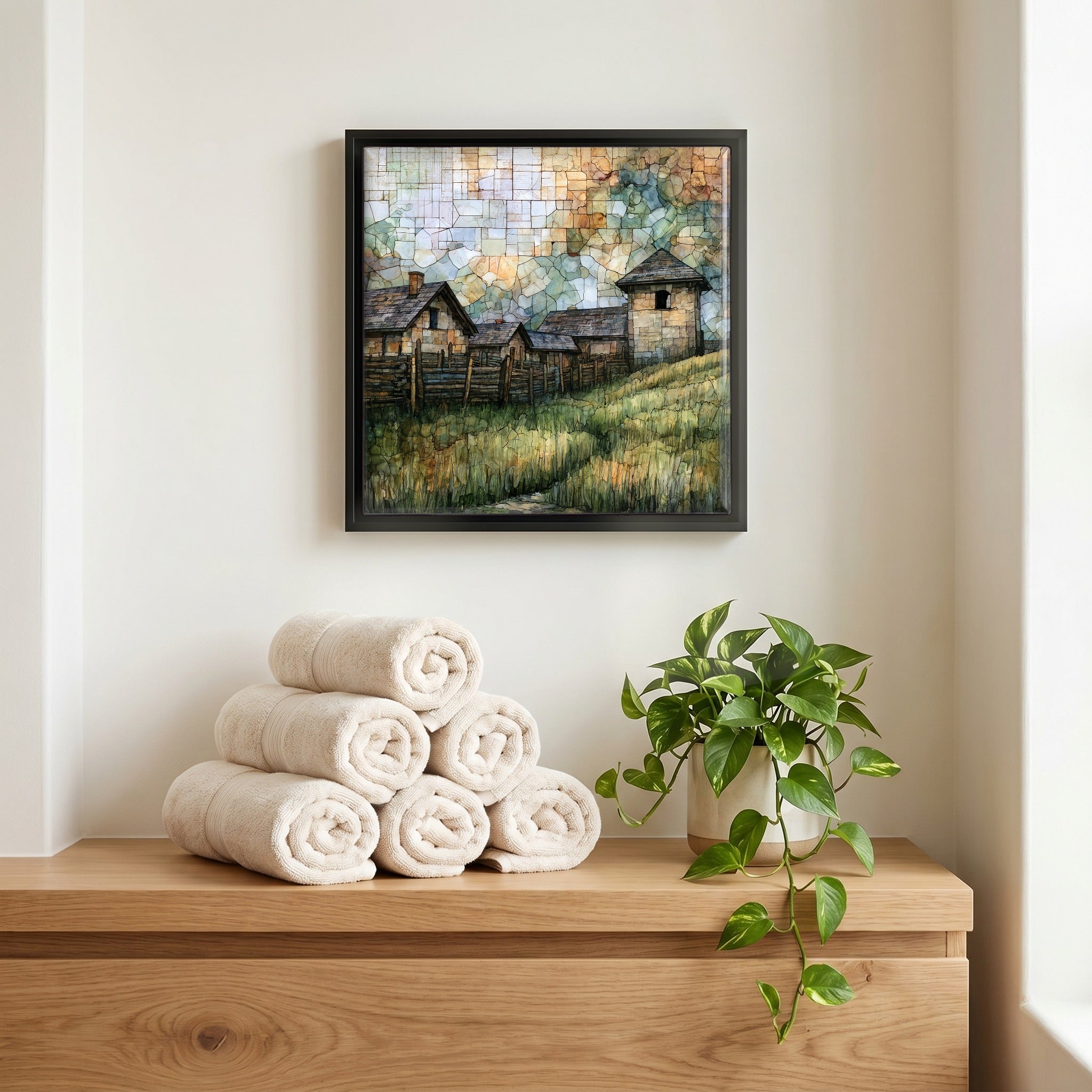 A quiet corner of the bath.