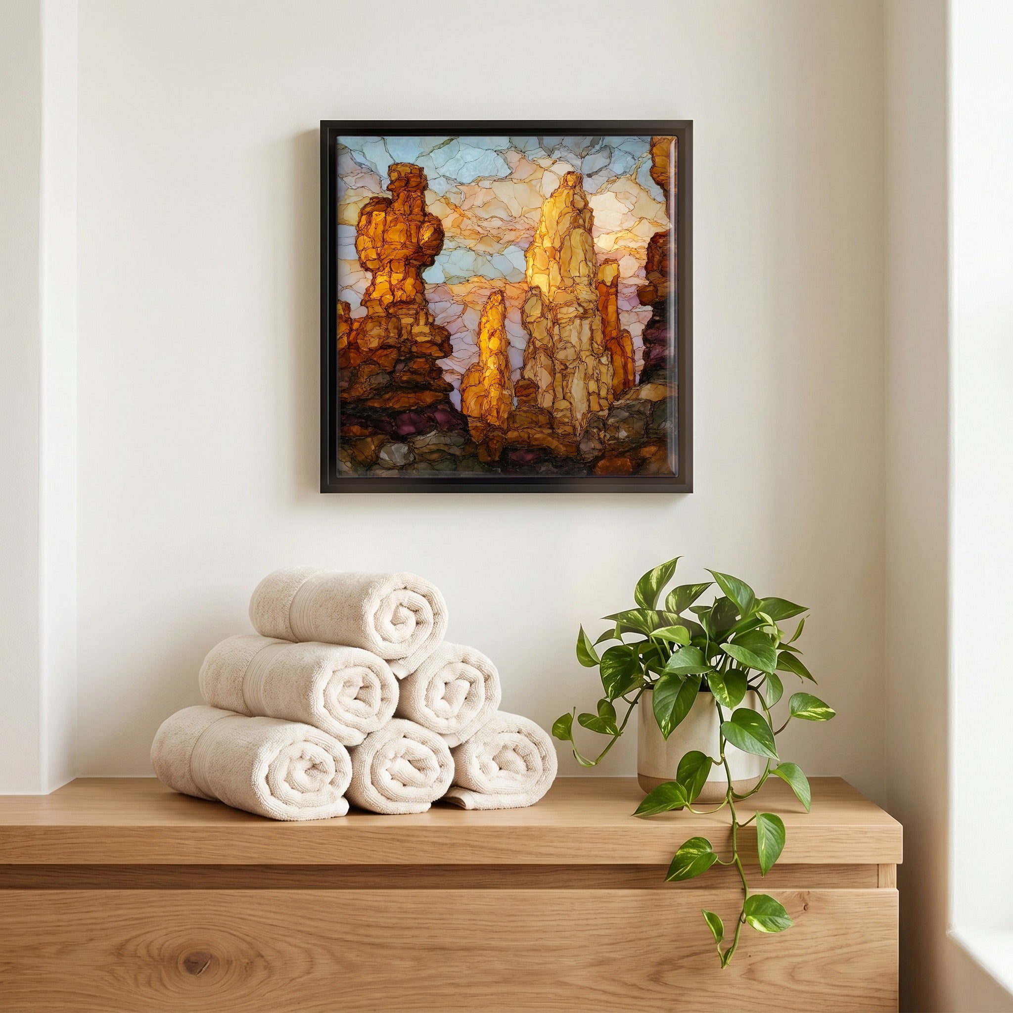 A quiet corner of the bath.