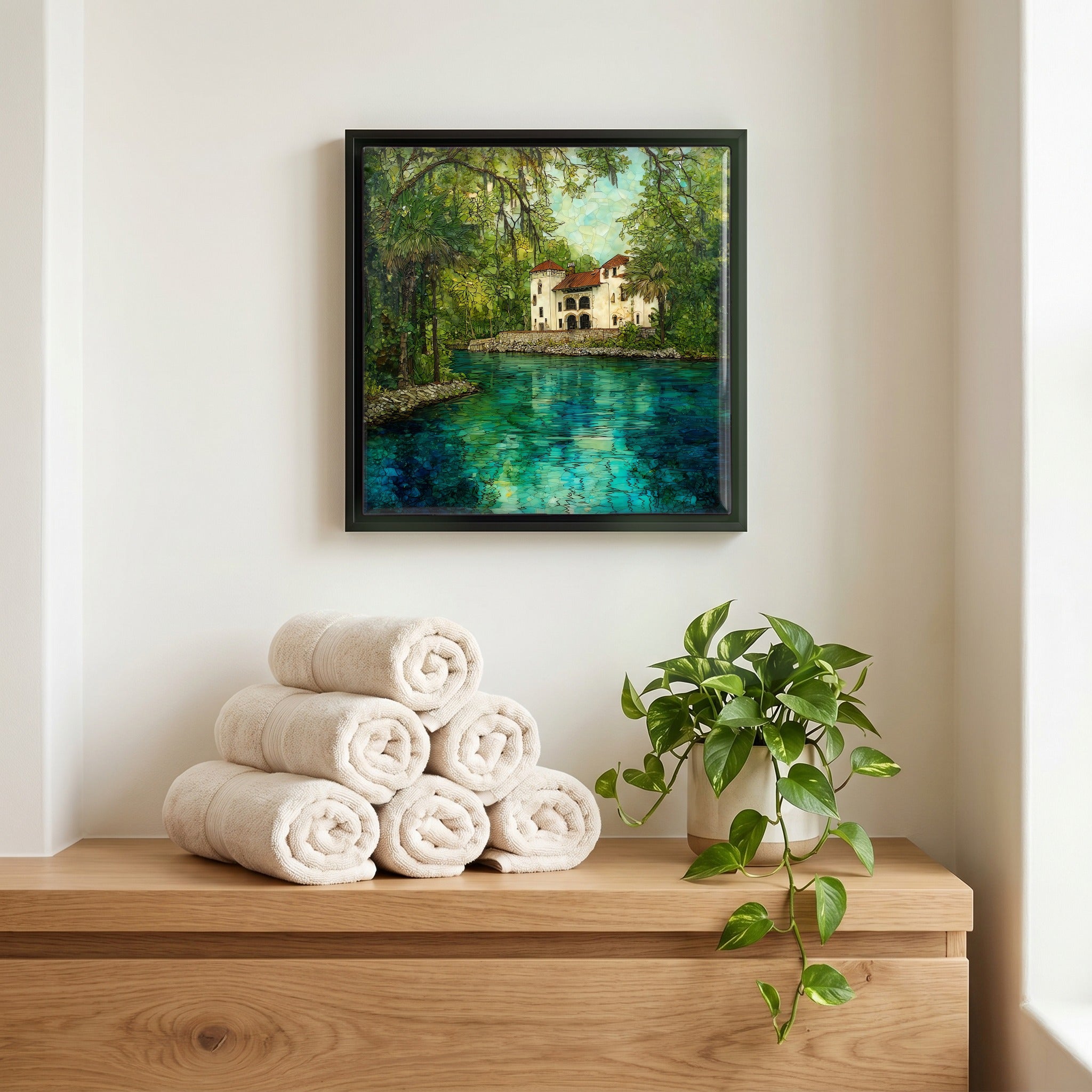 A quiet corner of the bath.