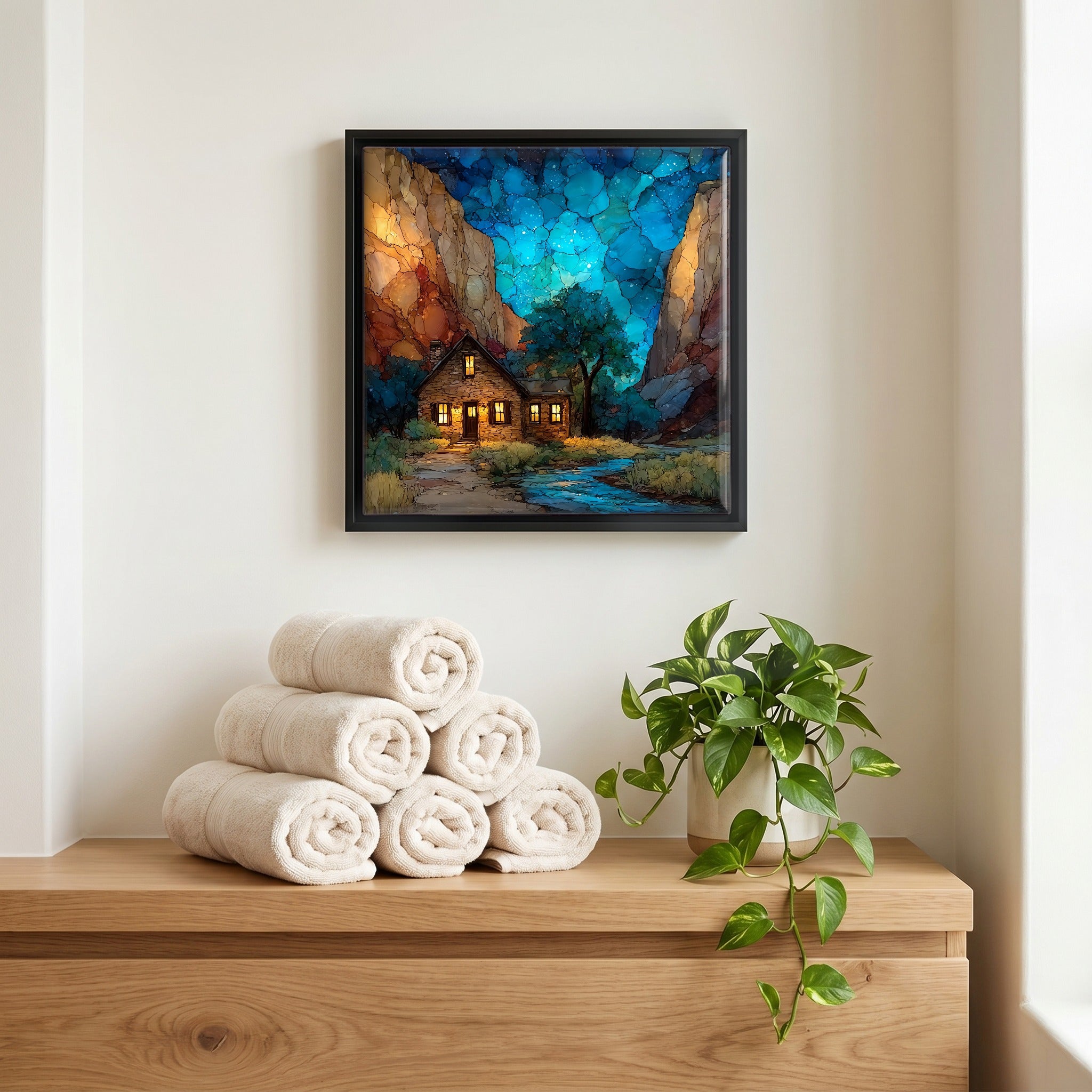 A quiet corner of the bath.