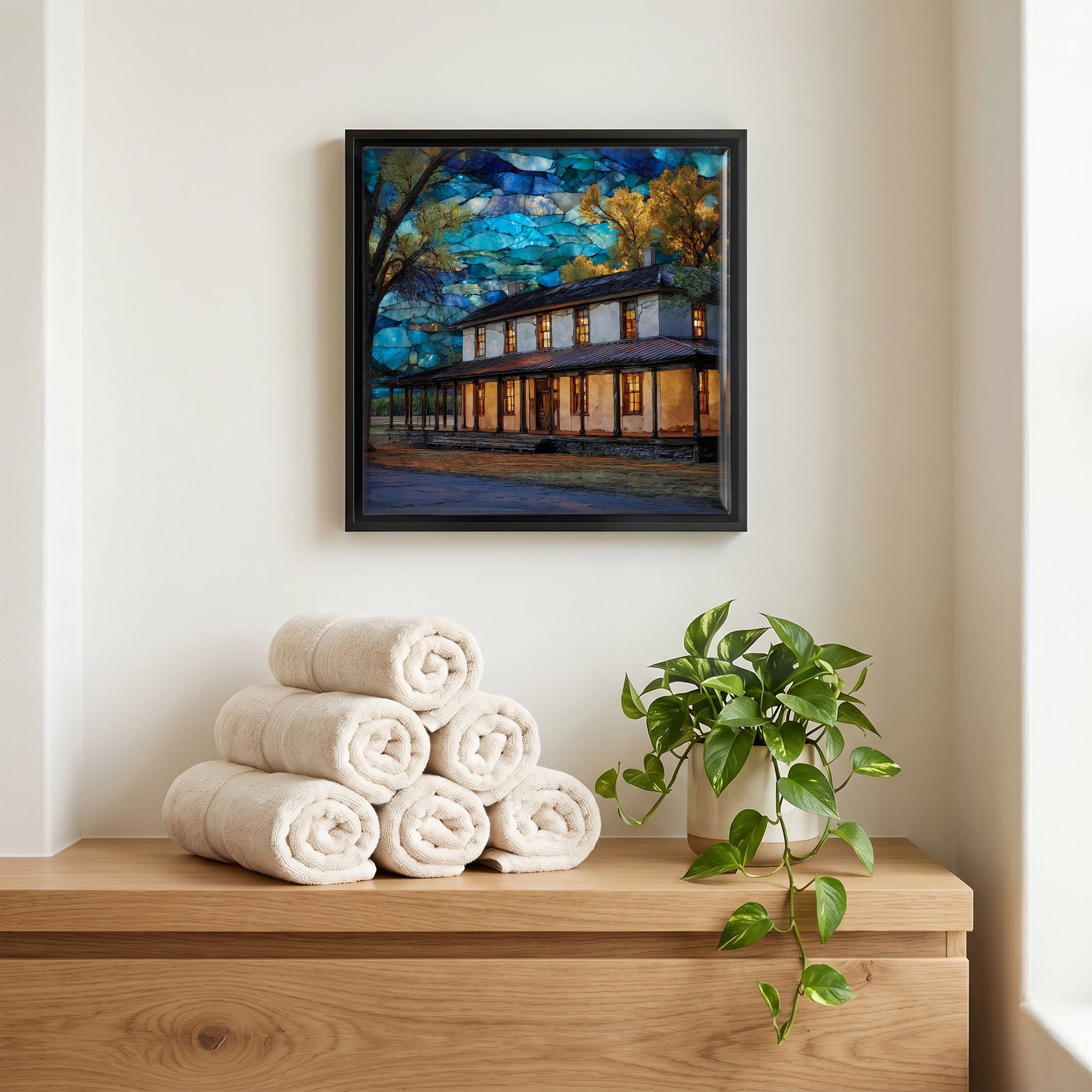 A quiet corner of the bath.