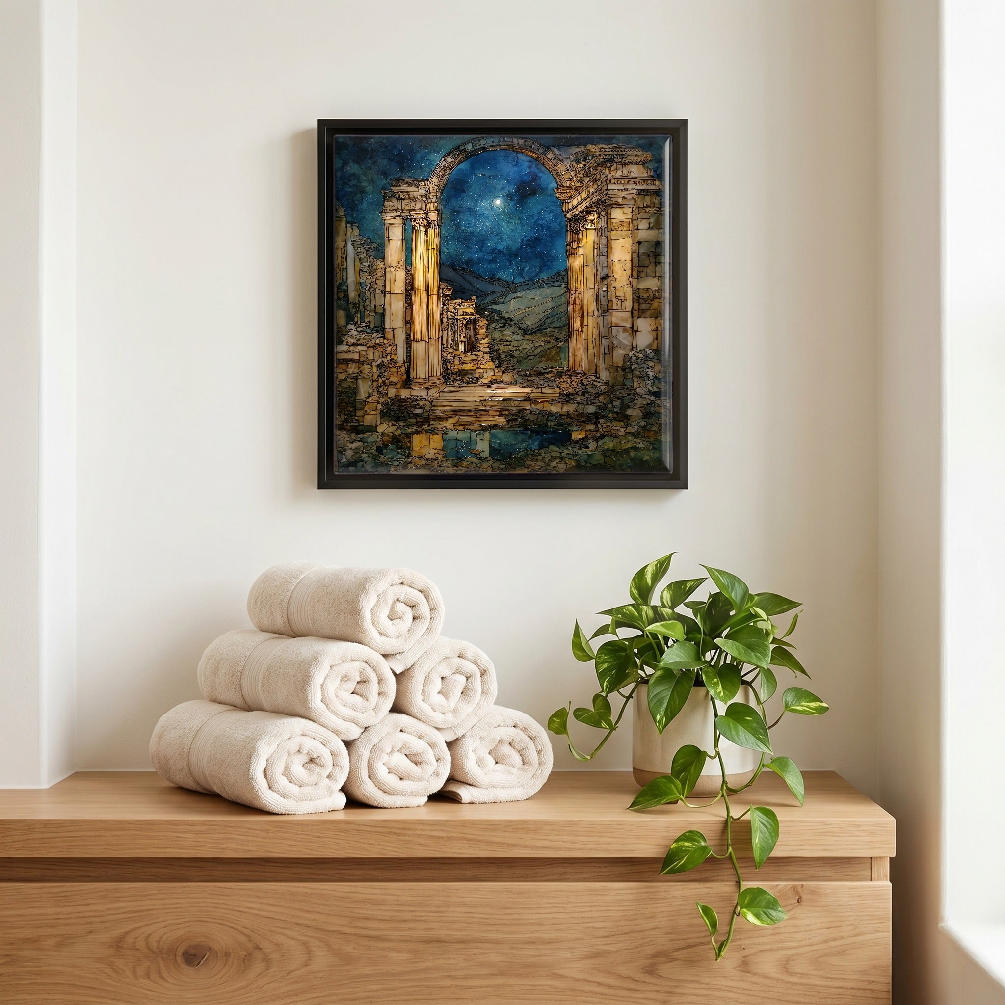 A quiet corner of the bath.