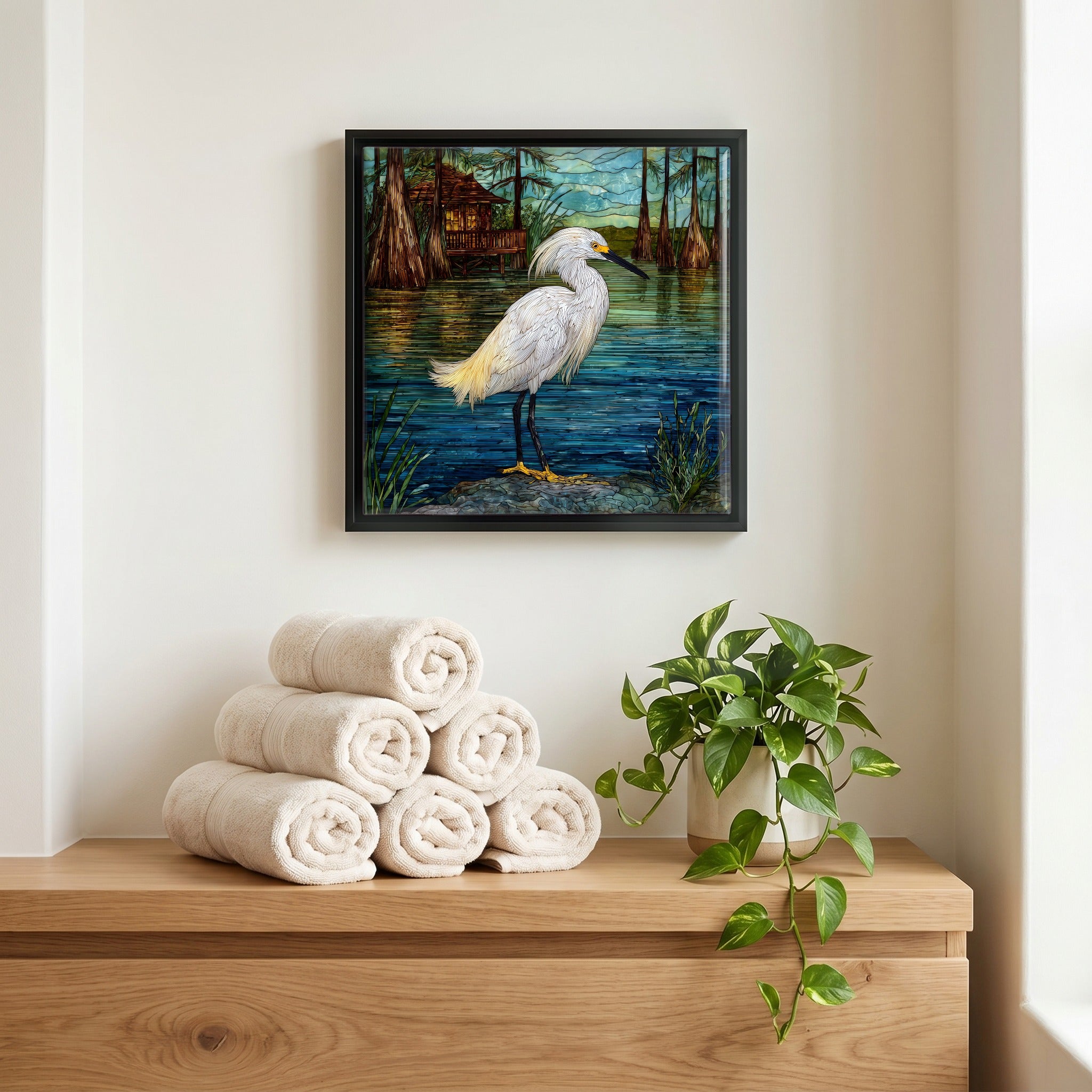 A quiet corner of the bath.