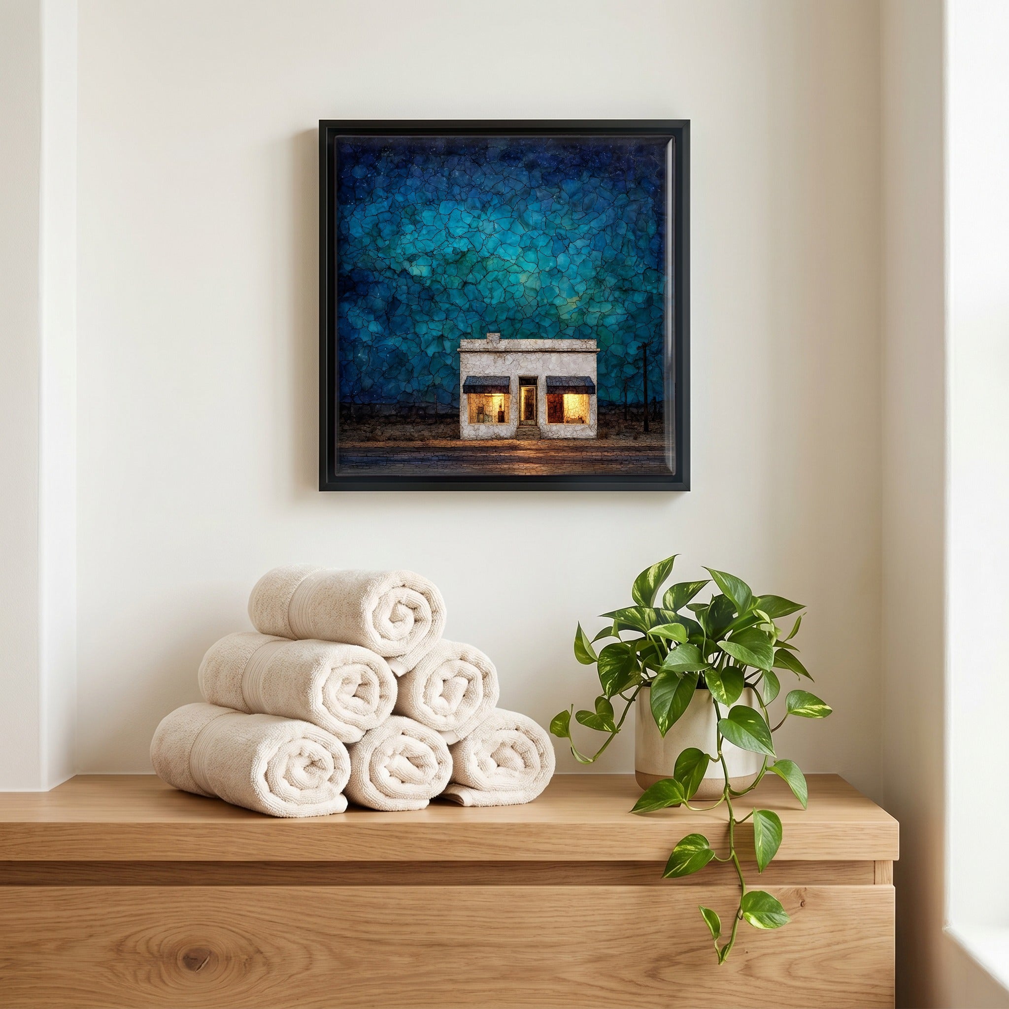 A quiet corner of the bath.