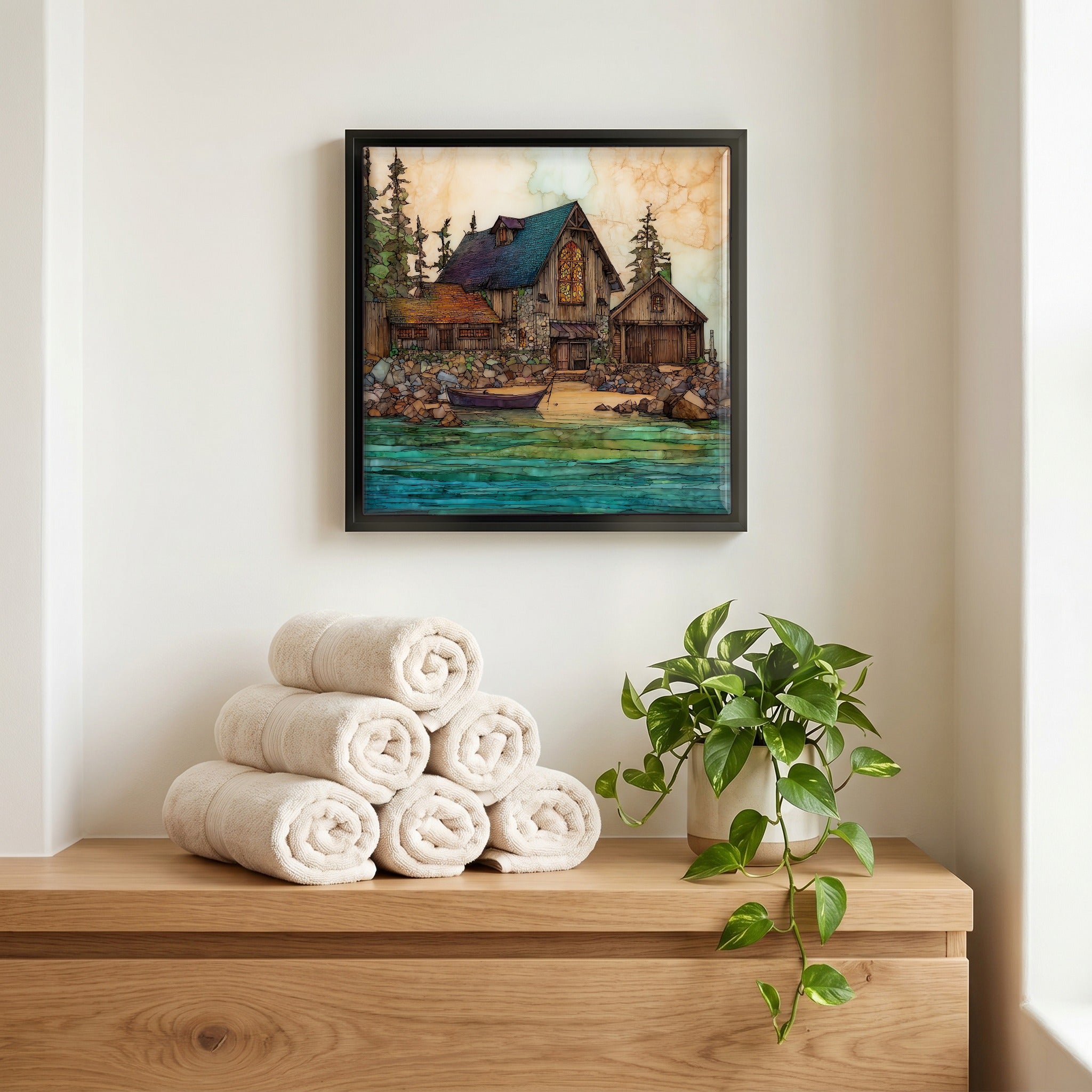 A quiet corner of the bath.