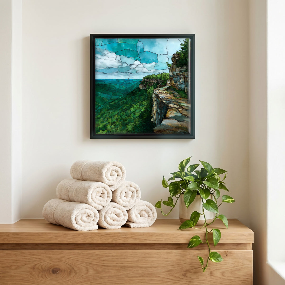 A quiet corner of the bath.