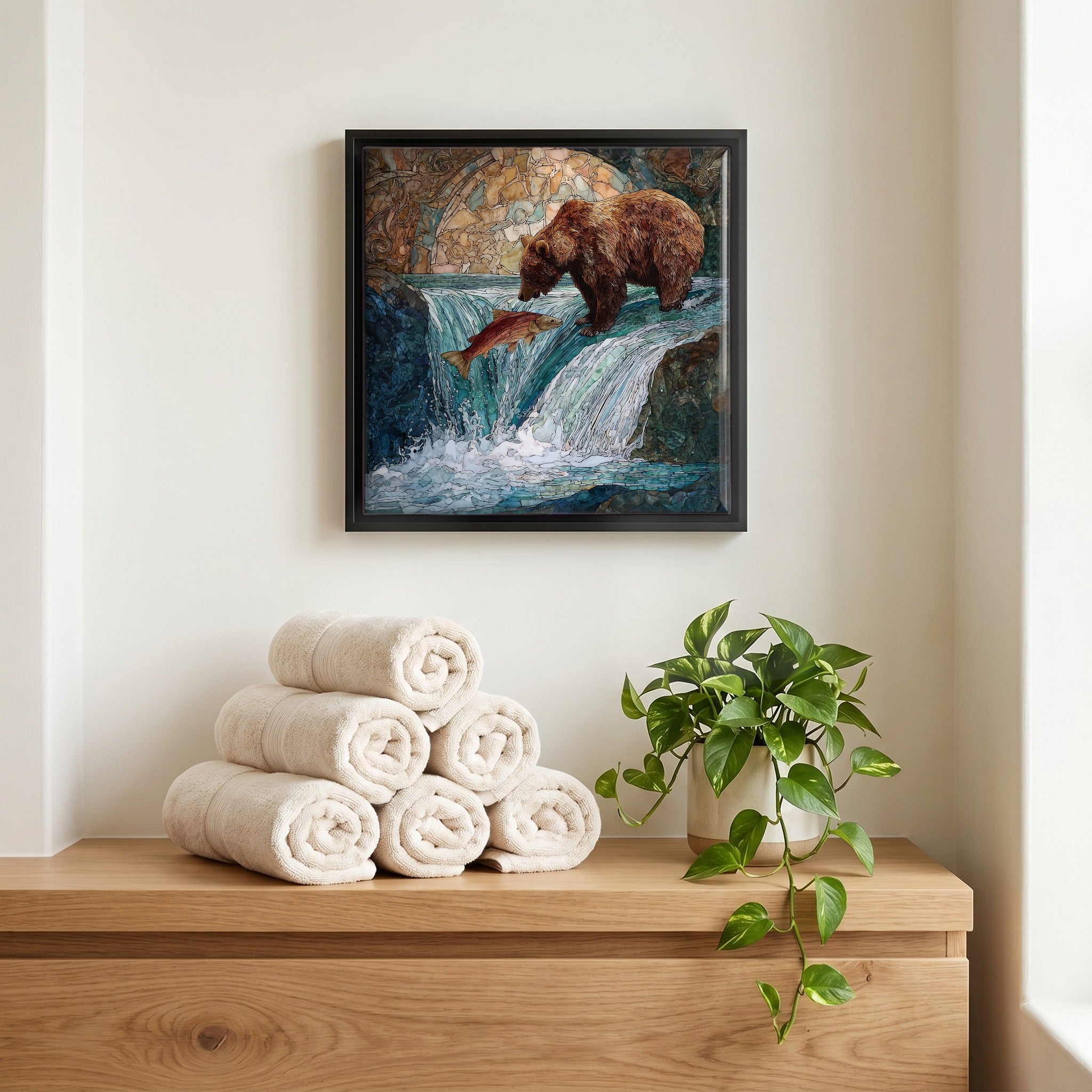 A quiet corner of the bath.